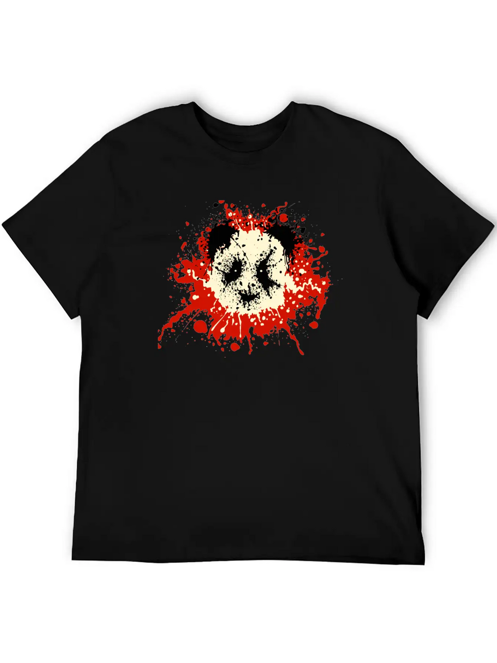 Panda Splatter Classic T Shirt Classic Cotton Tee – Unisex Comfort For Any Season