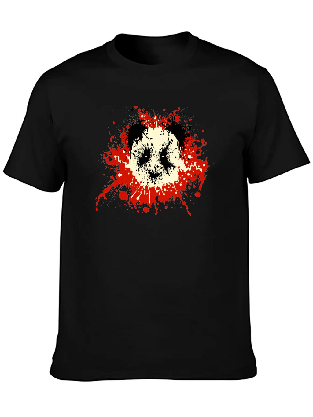 Panda Splatter Classic T Shirt Classic Cotton Tee – Unisex Comfort For Any Season