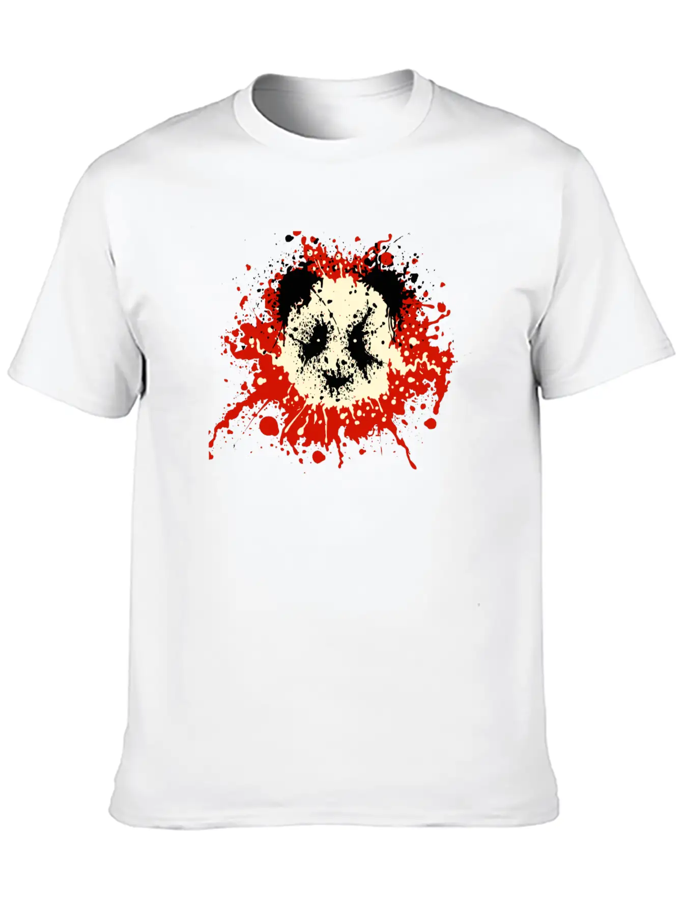 Panda Splatter Classic T Shirt Classic Cotton Tee – Unisex Comfort For Any Season