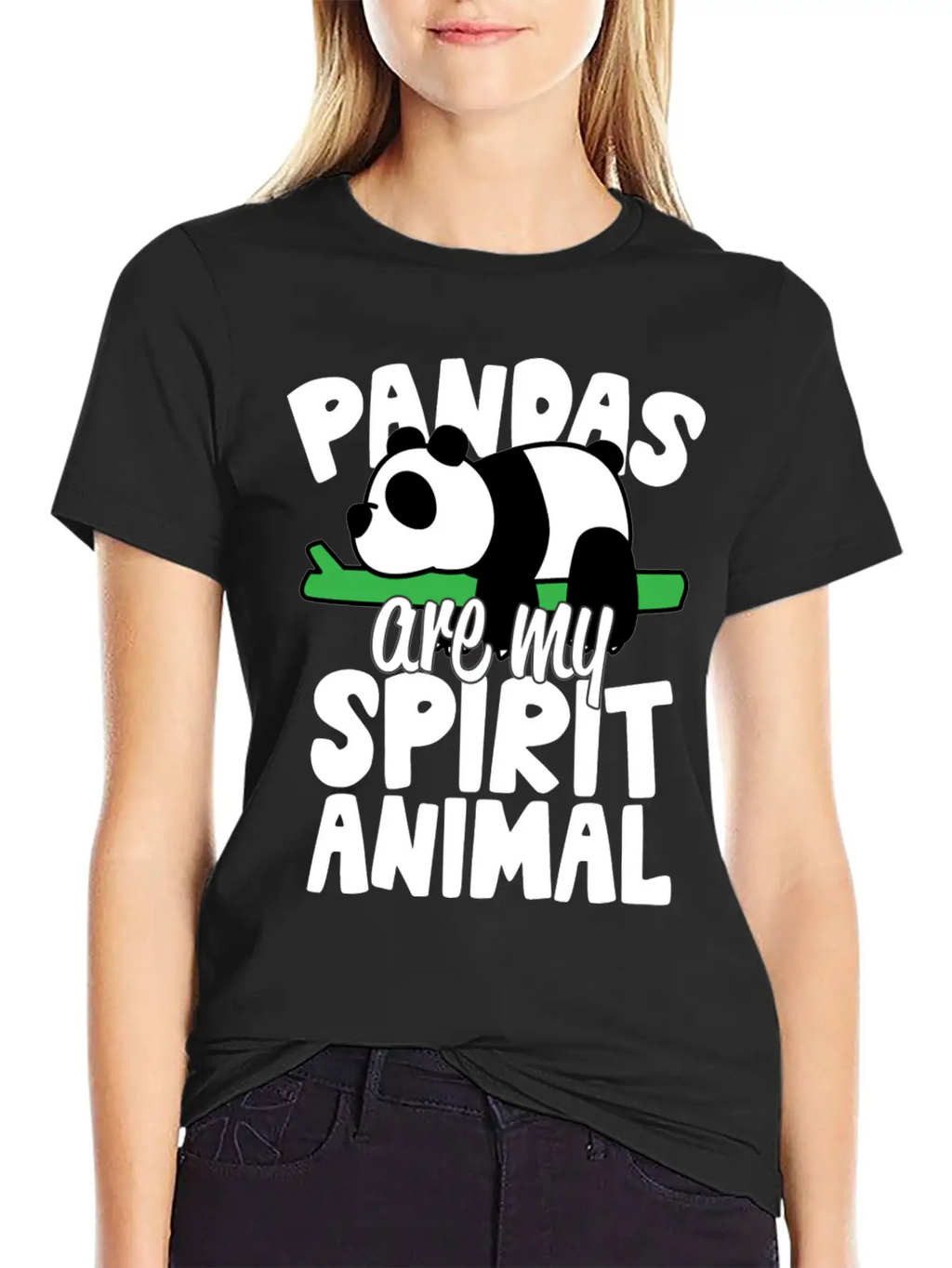 Pandas Are My Spirit Animal Basic Graphic T-Shirt – Daily Comfort In Soft Cotton