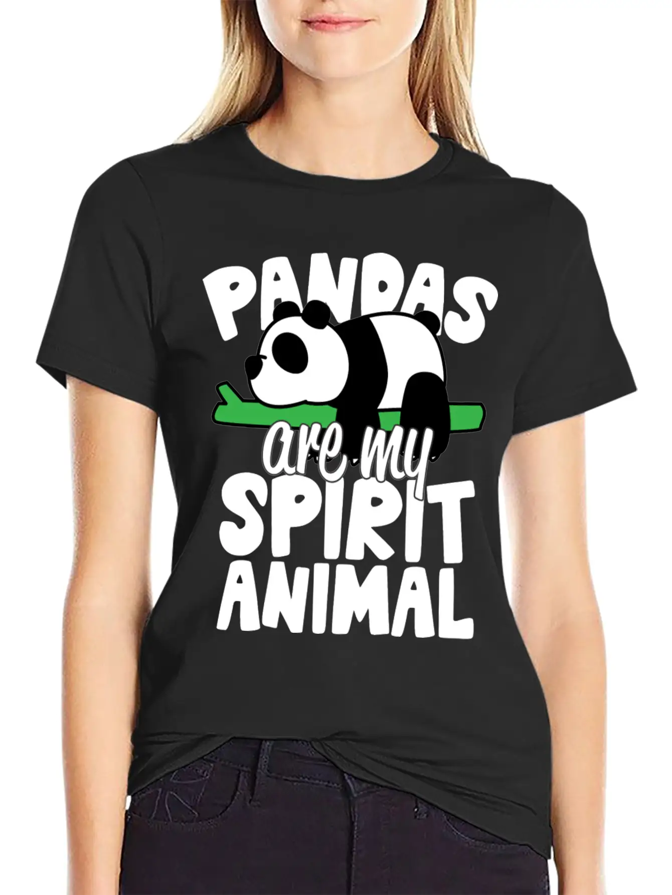 Pandas Are My Spirit Animal Basic Graphic T-Shirt – Daily Comfort In Soft Cotton