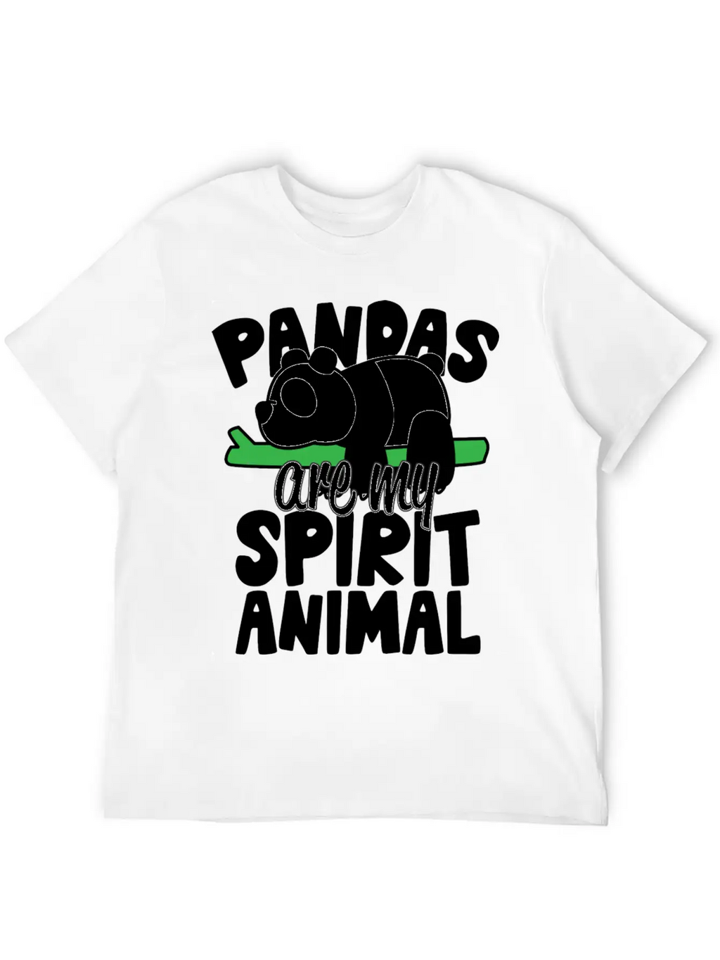 Pandas Are My Spirit Animal Basic Graphic T-Shirt – Daily Comfort In Soft Cotton