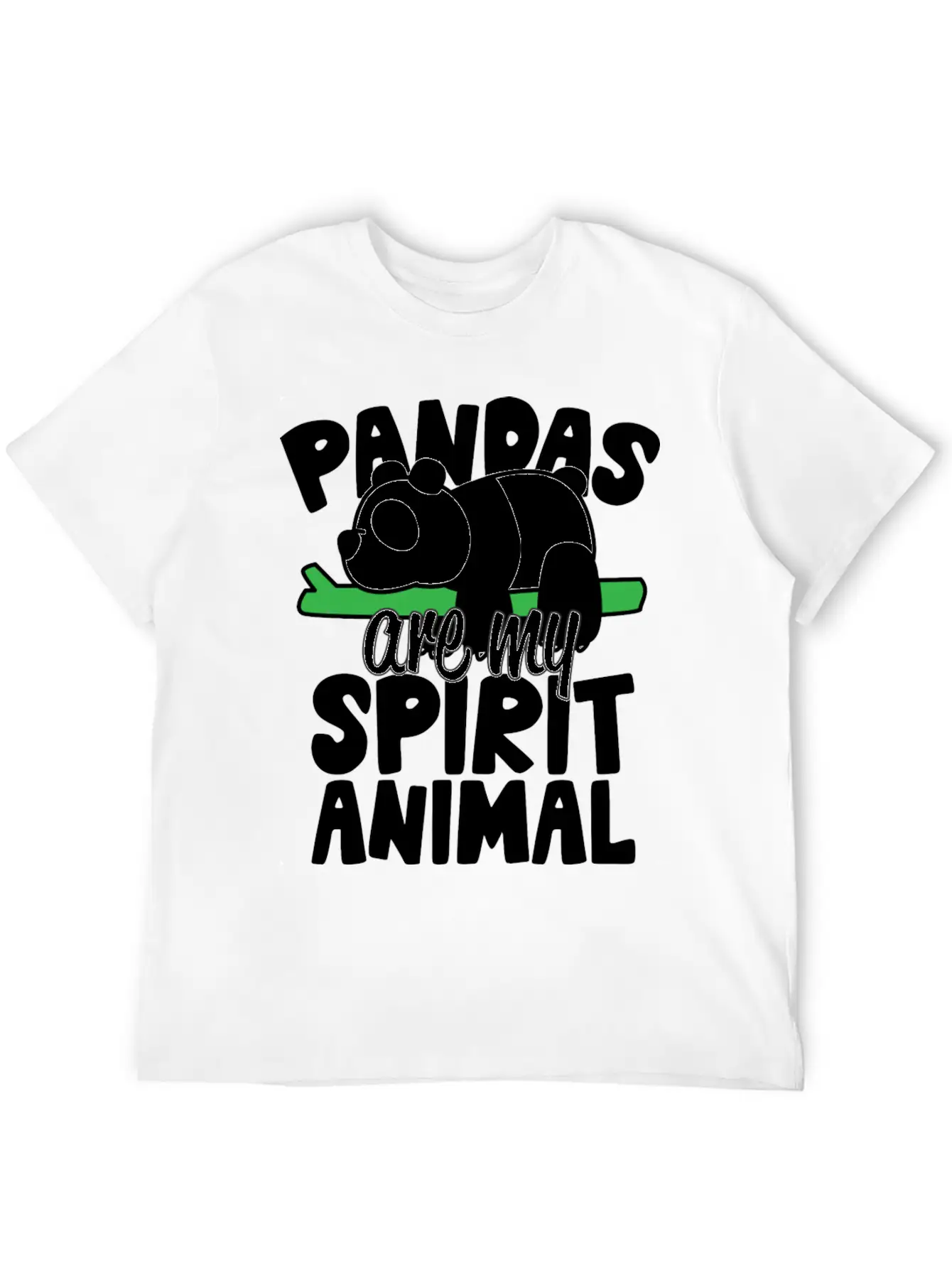 Pandas Are My Spirit Animal Basic Graphic T-Shirt – Daily Comfort In Soft Cotton