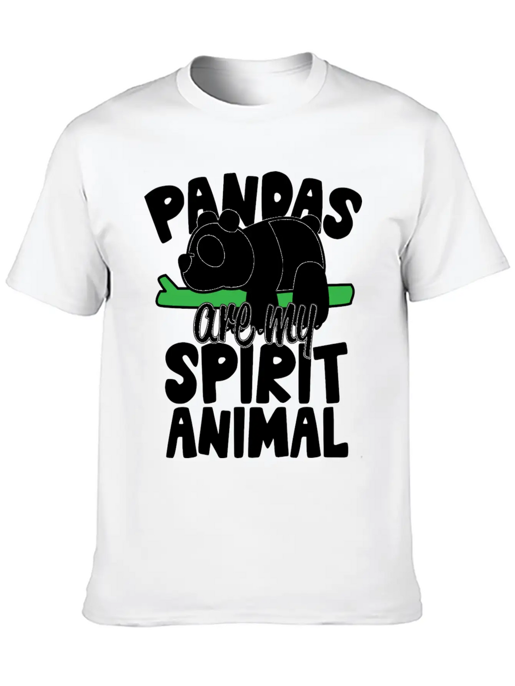 Pandas Are My Spirit Animal Basic Graphic T-Shirt – Daily Comfort In Soft Cotton