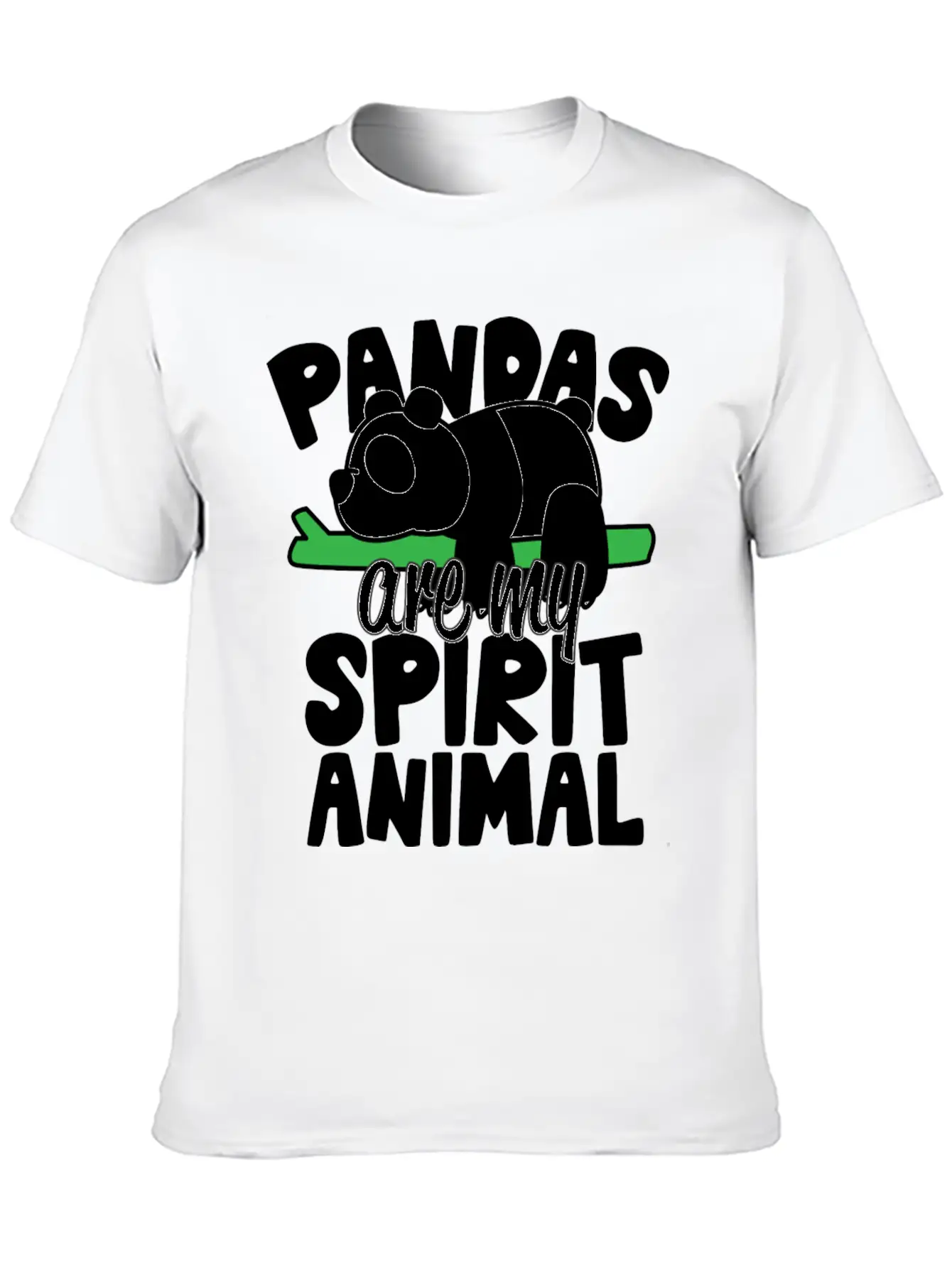 Pandas Are My Spirit Animal Basic Graphic T-Shirt – Daily Comfort In Soft Cotton