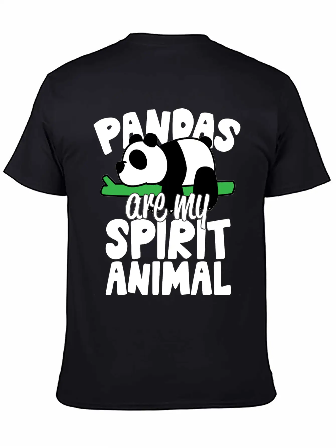 Pandas Are My Spirit Animal Basic Graphic T-Shirt – Daily Comfort In Soft Cotton