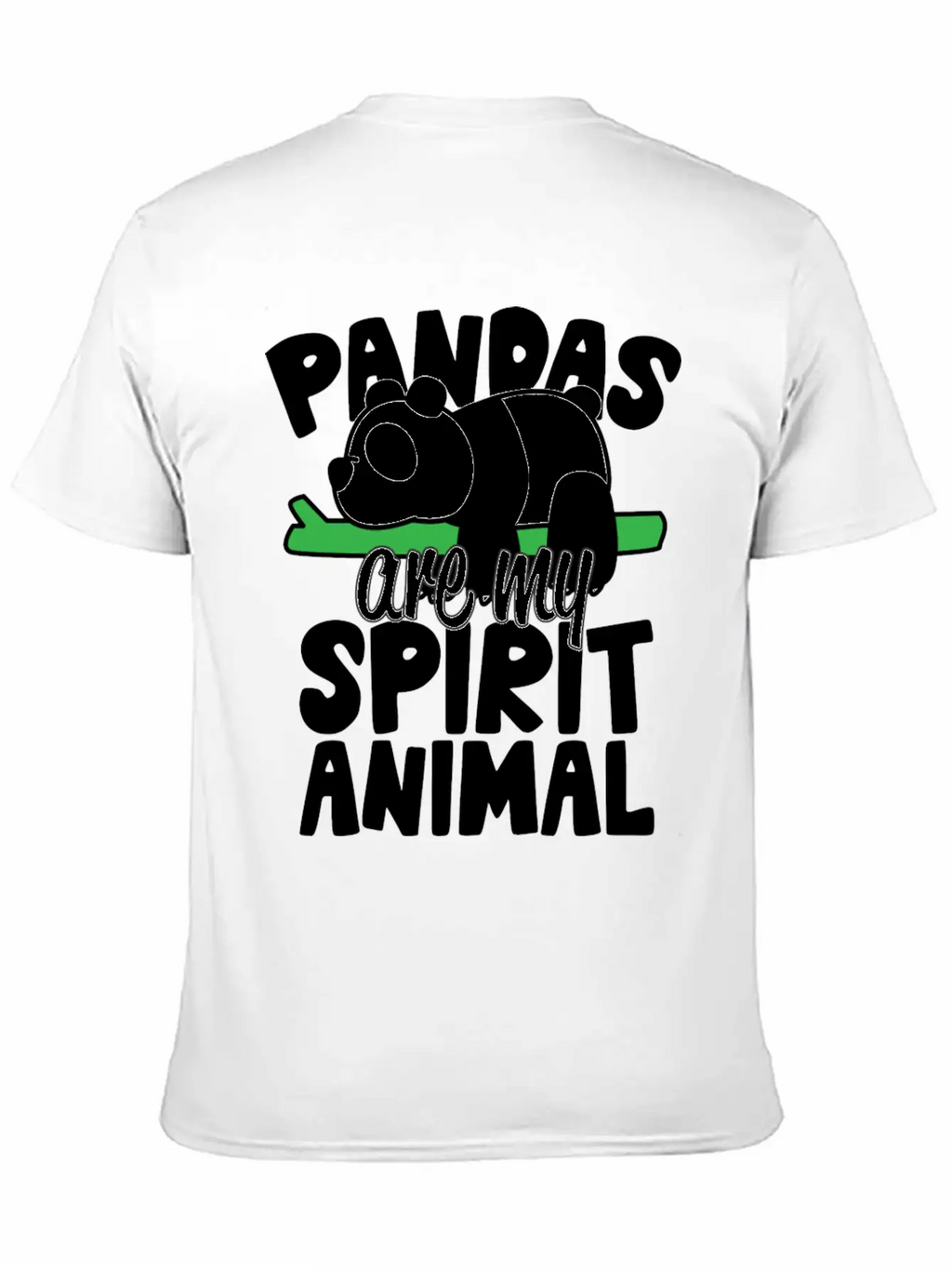 Pandas Are My Spirit Animal Basic Graphic T-Shirt – Daily Comfort In Soft Cotton
