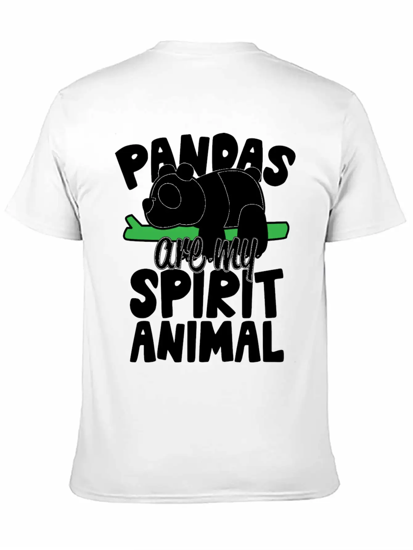 Pandas Are My Spirit Animal Basic Graphic T-Shirt – Daily Comfort In Soft Cotton