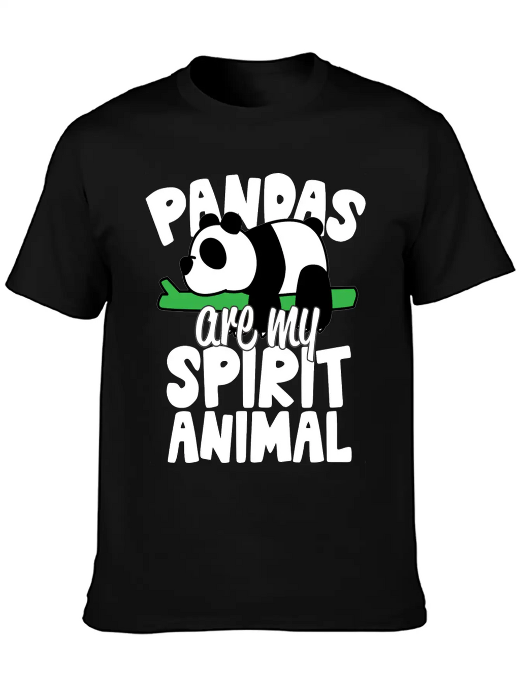 Pandas Are My Spirit Animal Basic Graphic T-Shirt – Daily Comfort In Soft Cotton