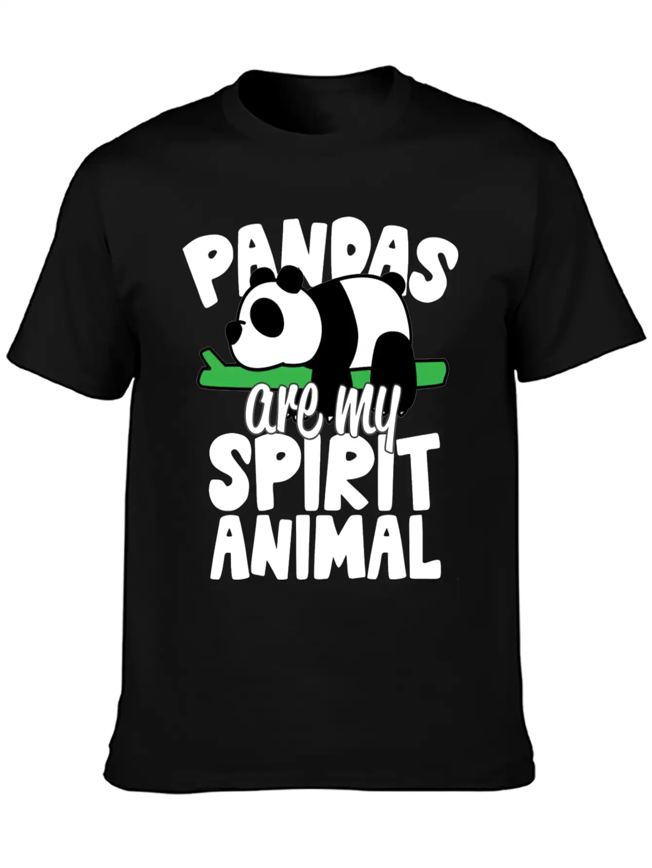 Pandas Are My Spirit Animal Basic Graphic T-Shirt – Daily Comfort In Soft Cotton