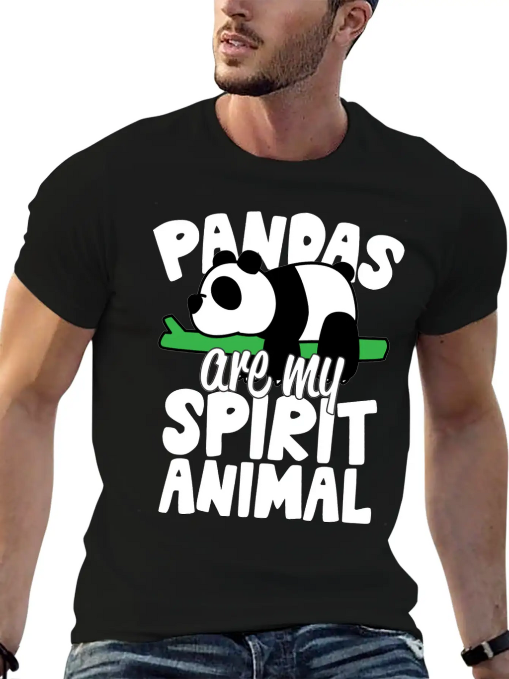 Pandas Are My Spirit Animal Basic Graphic T-Shirt – Daily Comfort In Soft Cotton