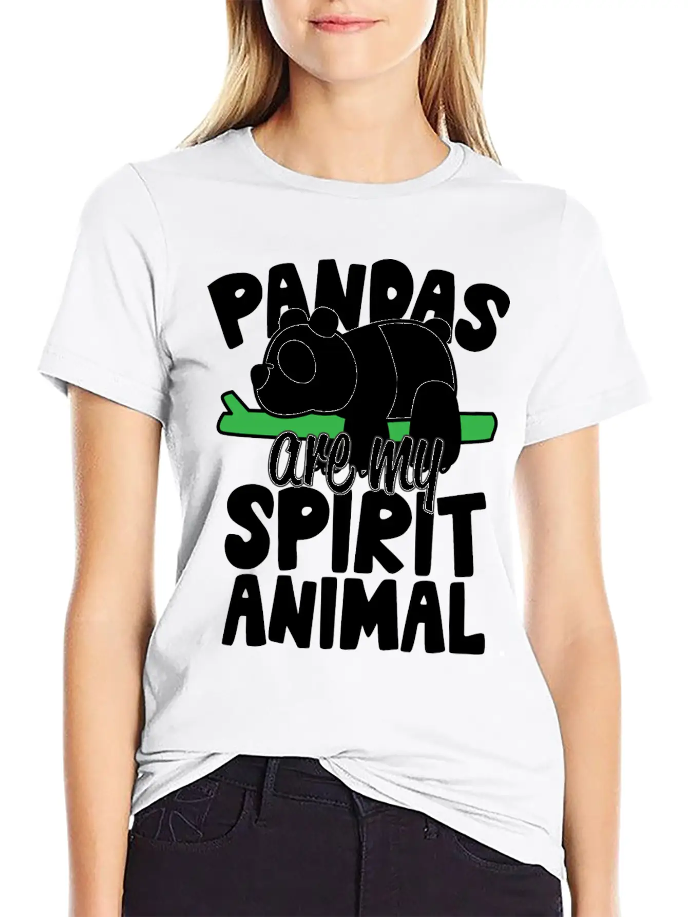 Pandas Are My Spirit Animal Basic Graphic T-Shirt – Daily Comfort In Soft Cotton
