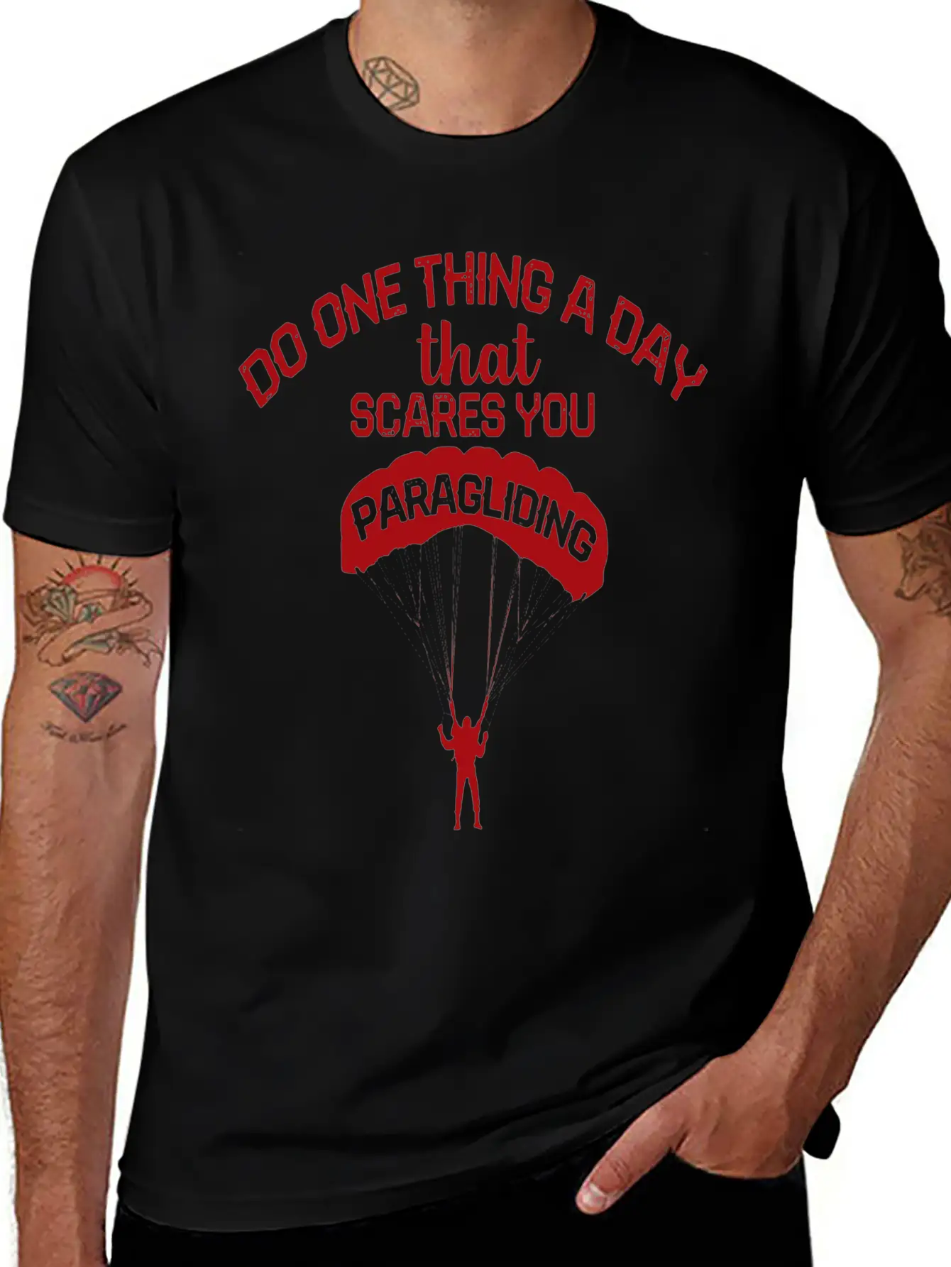Paragliding Flying Paraglider Scares Paraglider Classic Cotton Tee – Unisex Comfort For Any Season