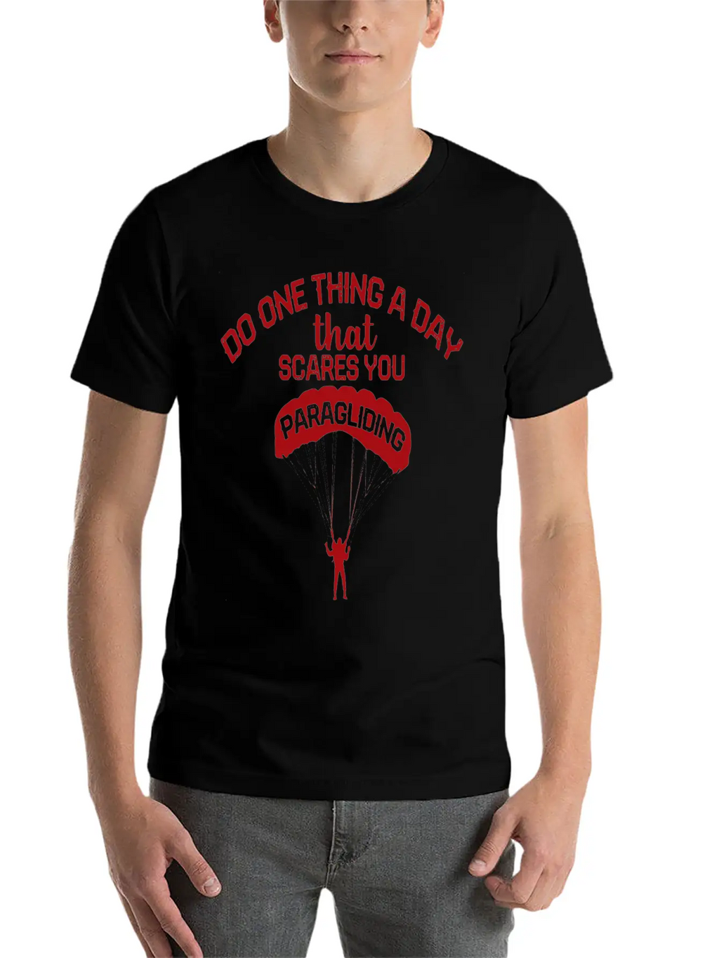 Paragliding Flying Paraglider Scares Paraglider Classic Cotton Tee – Unisex Comfort For Any Season