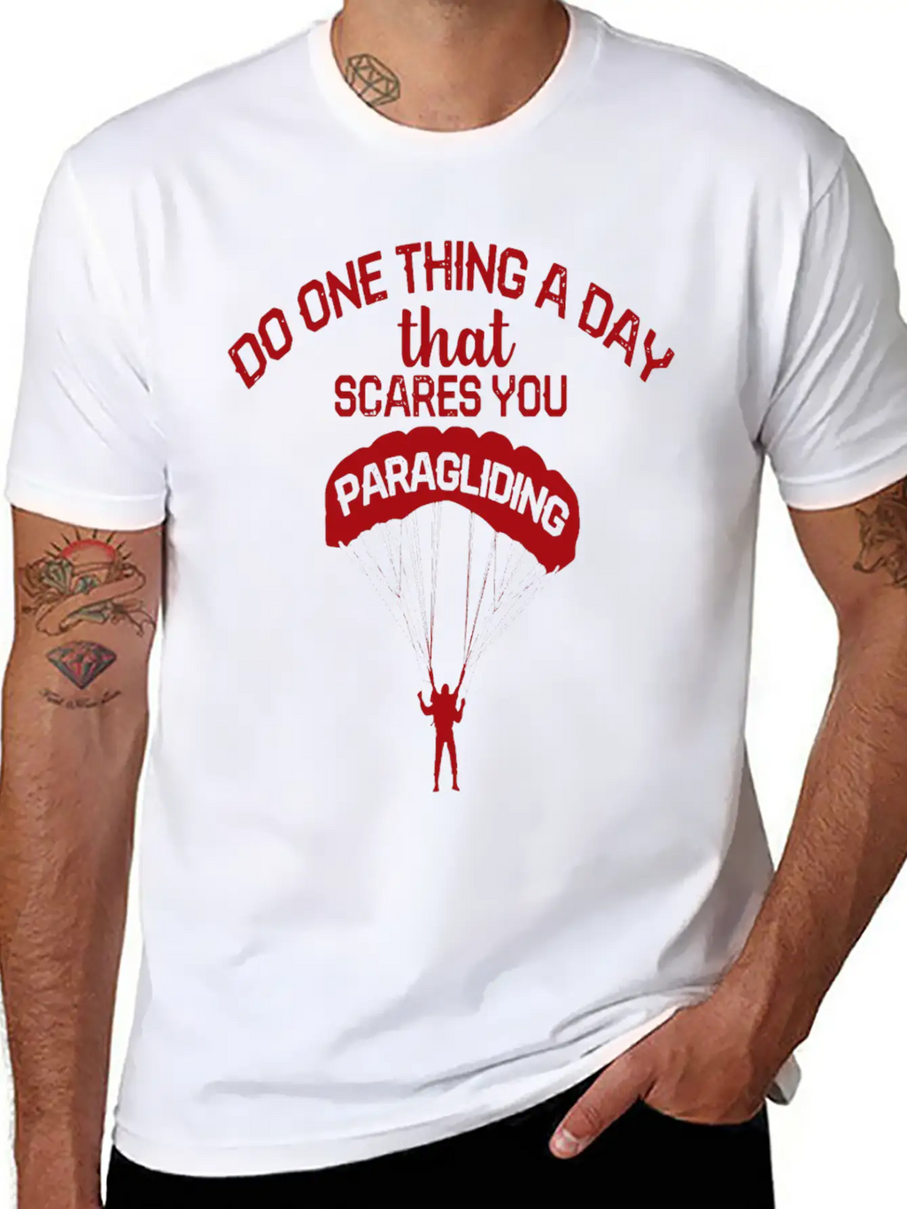 Paragliding Flying Paraglider Scares Paraglider Classic Cotton Tee – Unisex Comfort For Any Season