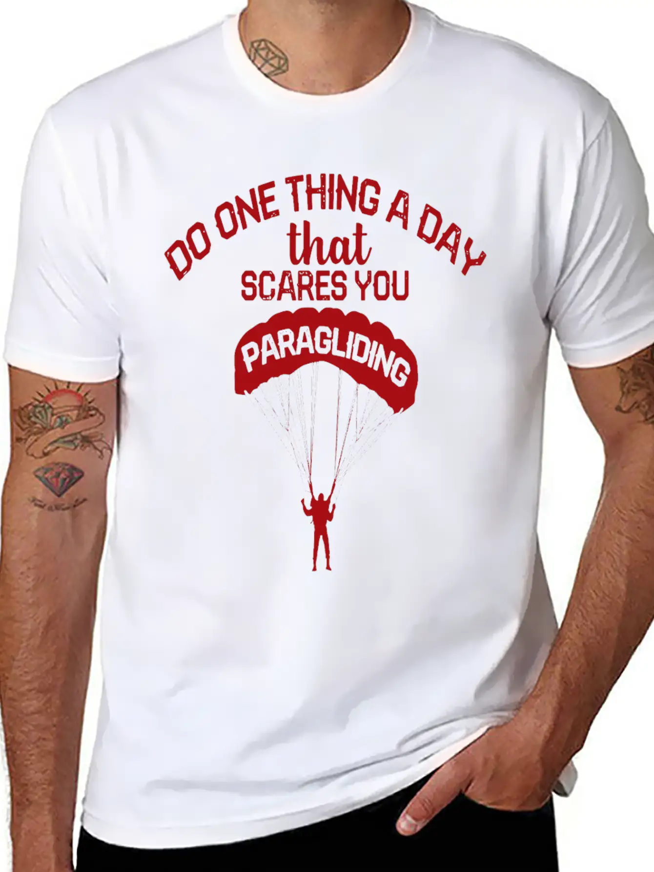 Paragliding Flying Paraglider Scares Paraglider Classic Cotton Tee – Unisex Comfort For Any Season