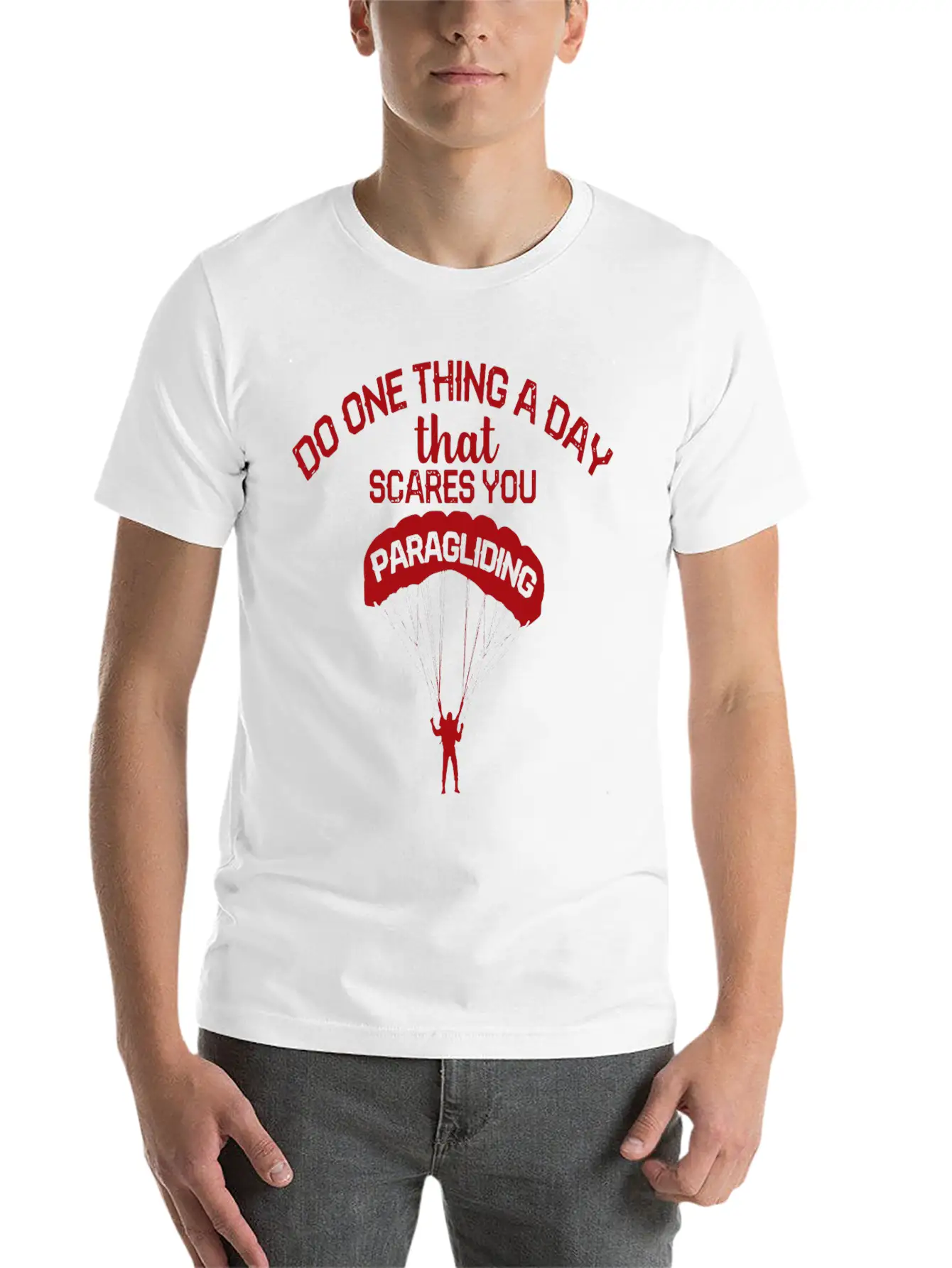 Paragliding Flying Paraglider Scares Paraglider Classic Cotton Tee – Unisex Comfort For Any Season