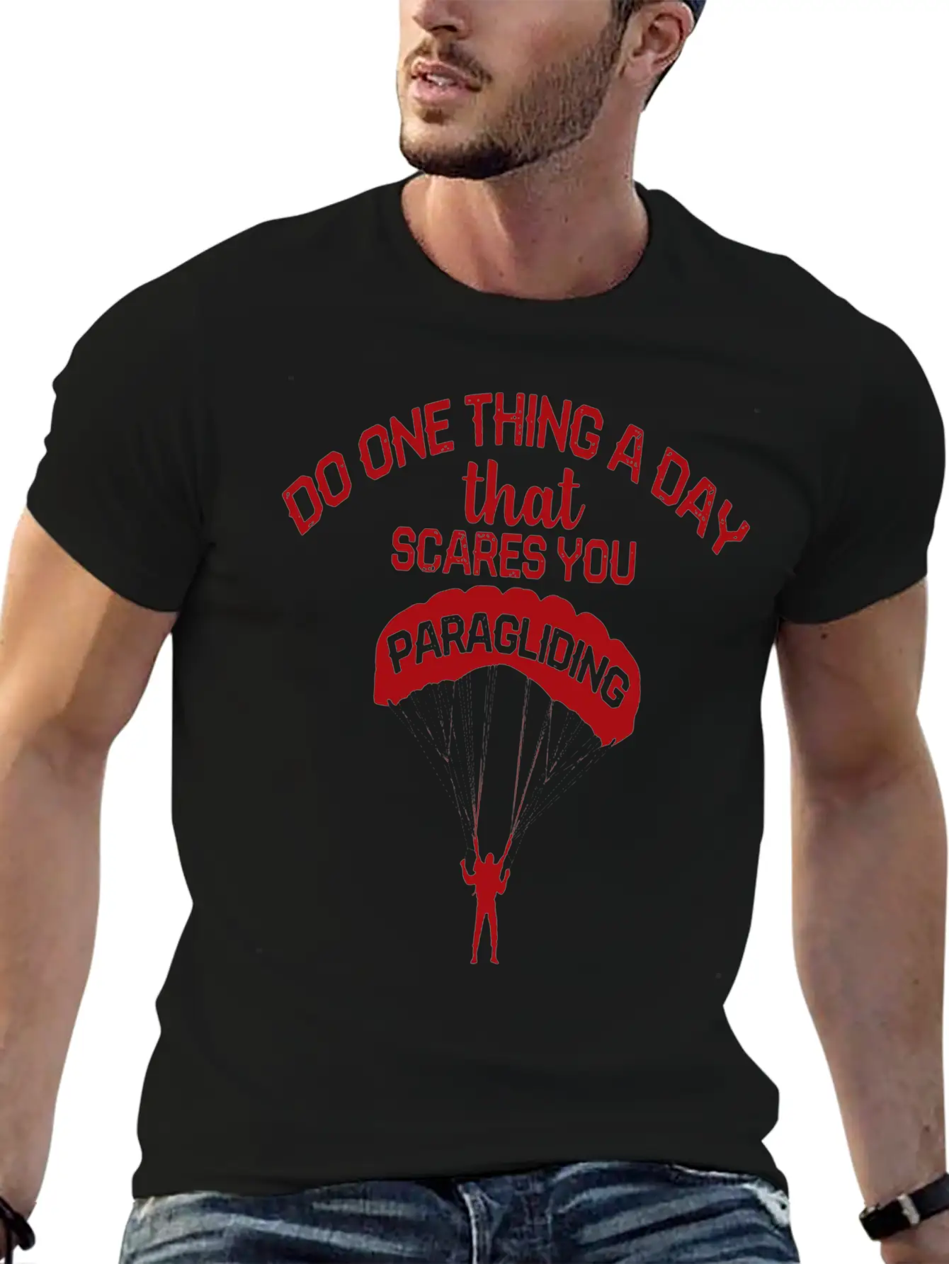 Paragliding Flying Paraglider Scares Paraglider Classic Cotton Tee – Unisex Comfort For Any Season