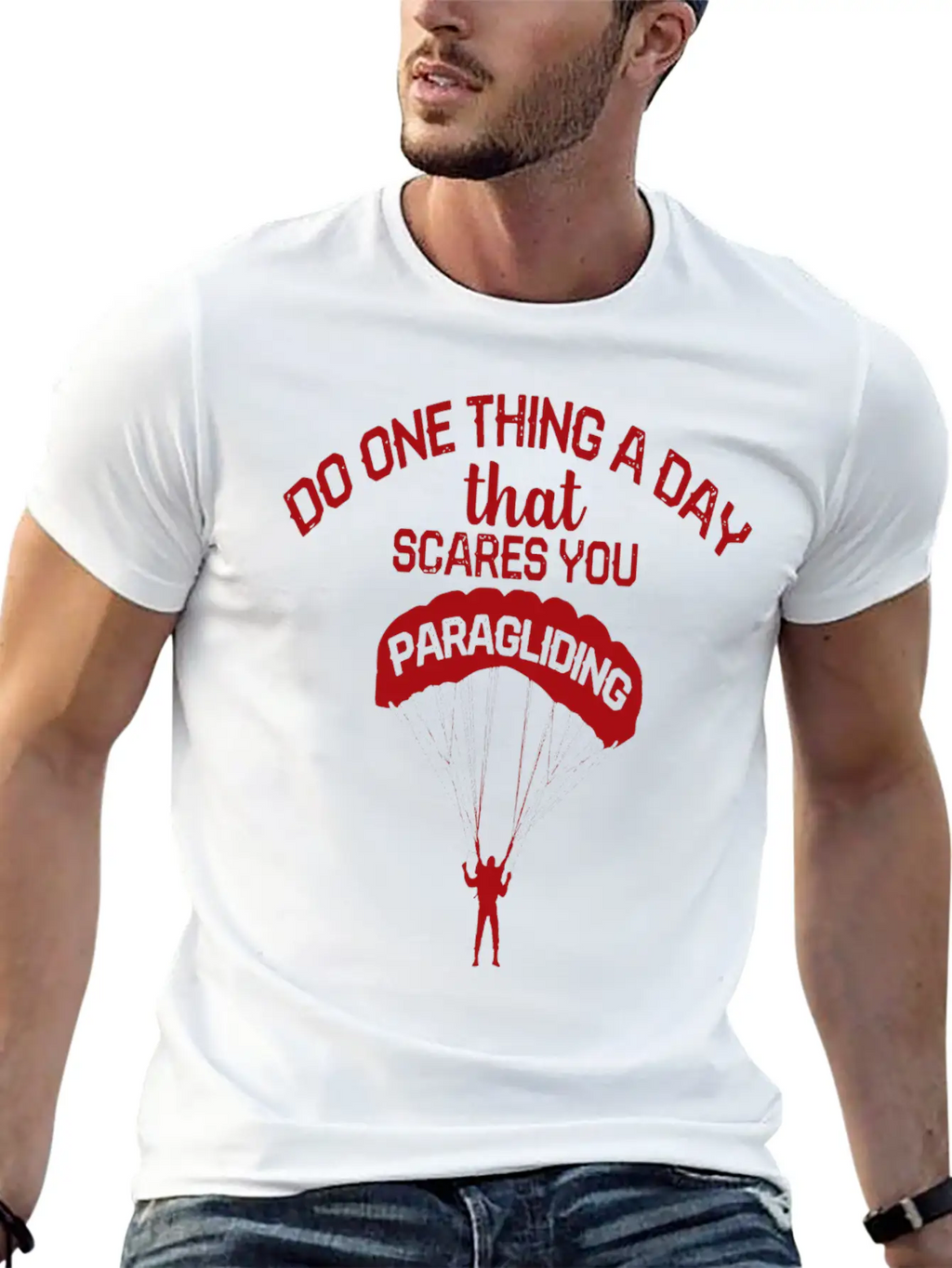 Paragliding Flying Paraglider Scares Paraglider Classic Cotton Tee – Unisex Comfort For Any Season
