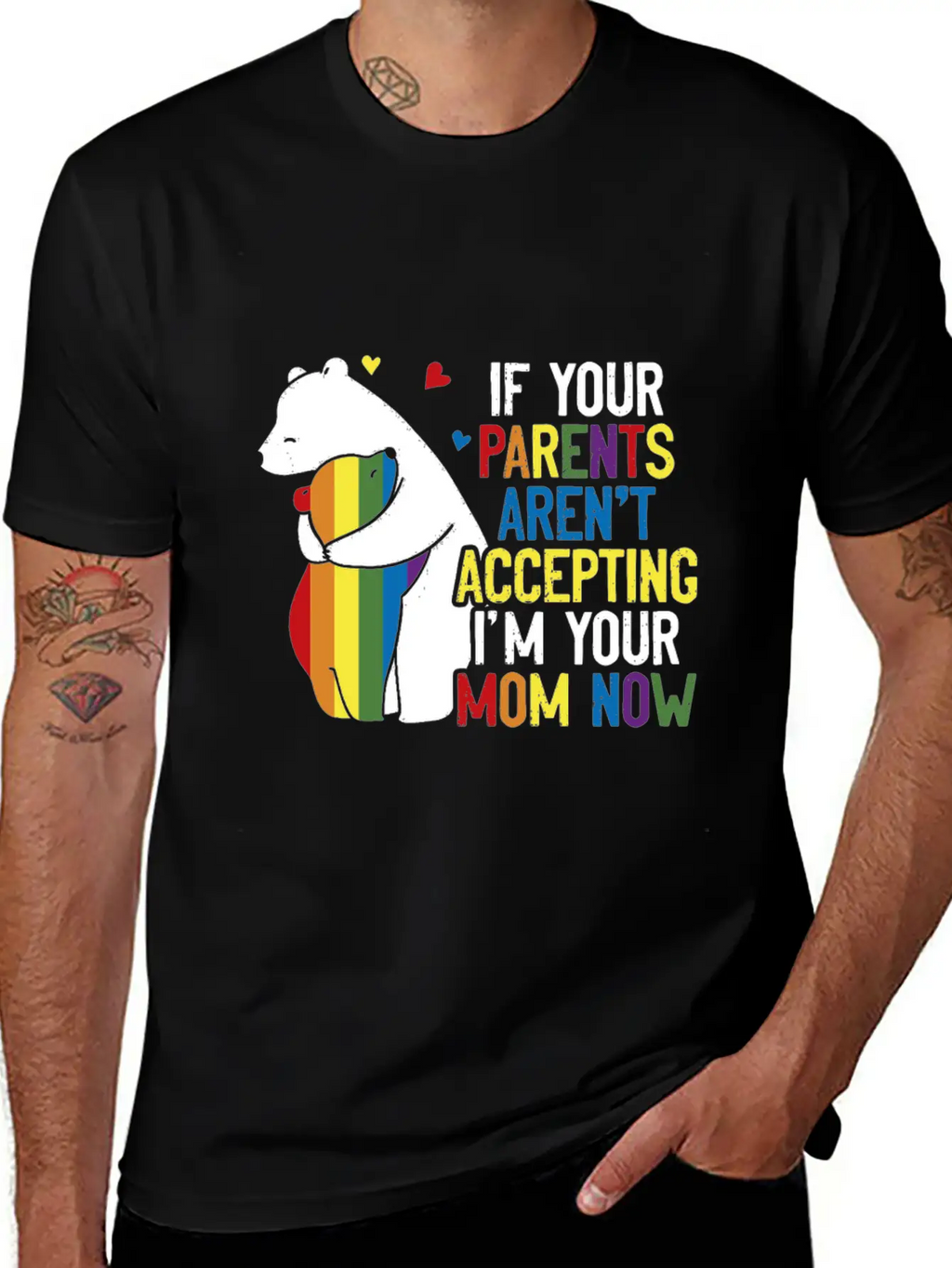 Parents Don't Accept I'm Your Mom Now - LGBT Pride Classic Cotton Tee – Unisex Comfort For Any Season