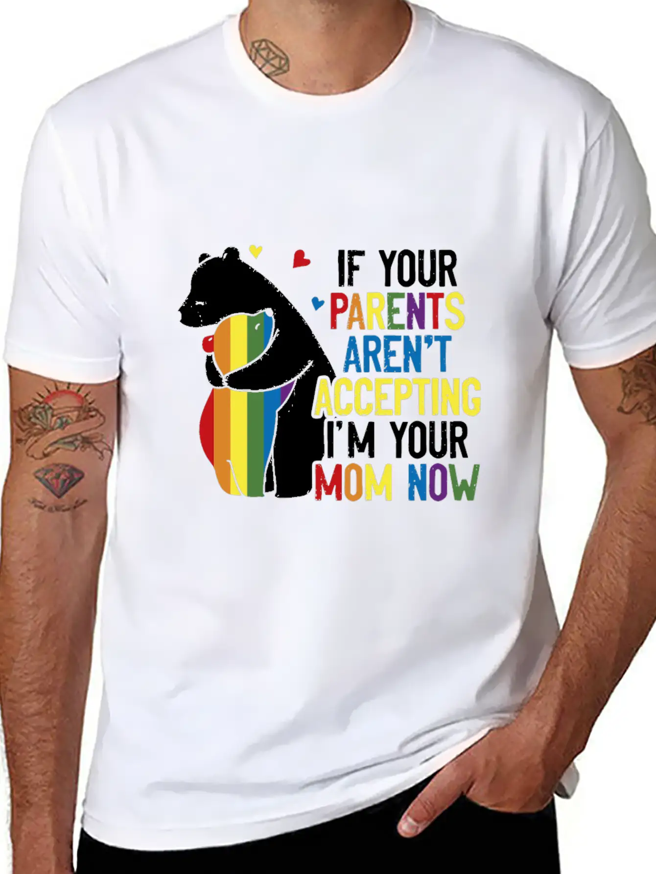 Parents Don't Accept I'm Your Mom Now - LGBT Pride Classic Cotton Tee – Unisex Comfort For Any Season