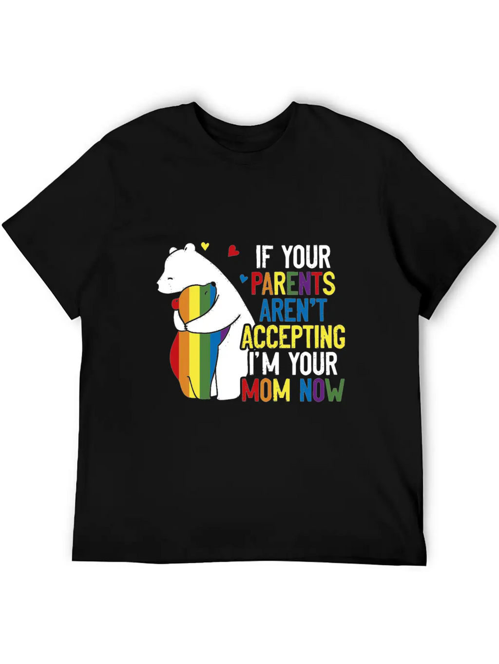 Parents Don't Accept I'm Your Mom Now - LGBT Pride Classic Cotton Tee – Unisex Comfort For Any Season