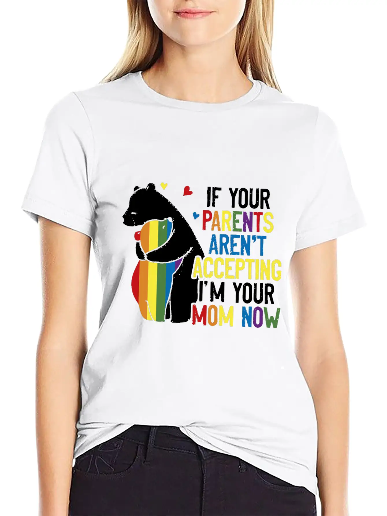 Parents Don't Accept I'm Your Mom Now - LGBT Pride Classic Cotton Tee – Unisex Comfort For Any Season
