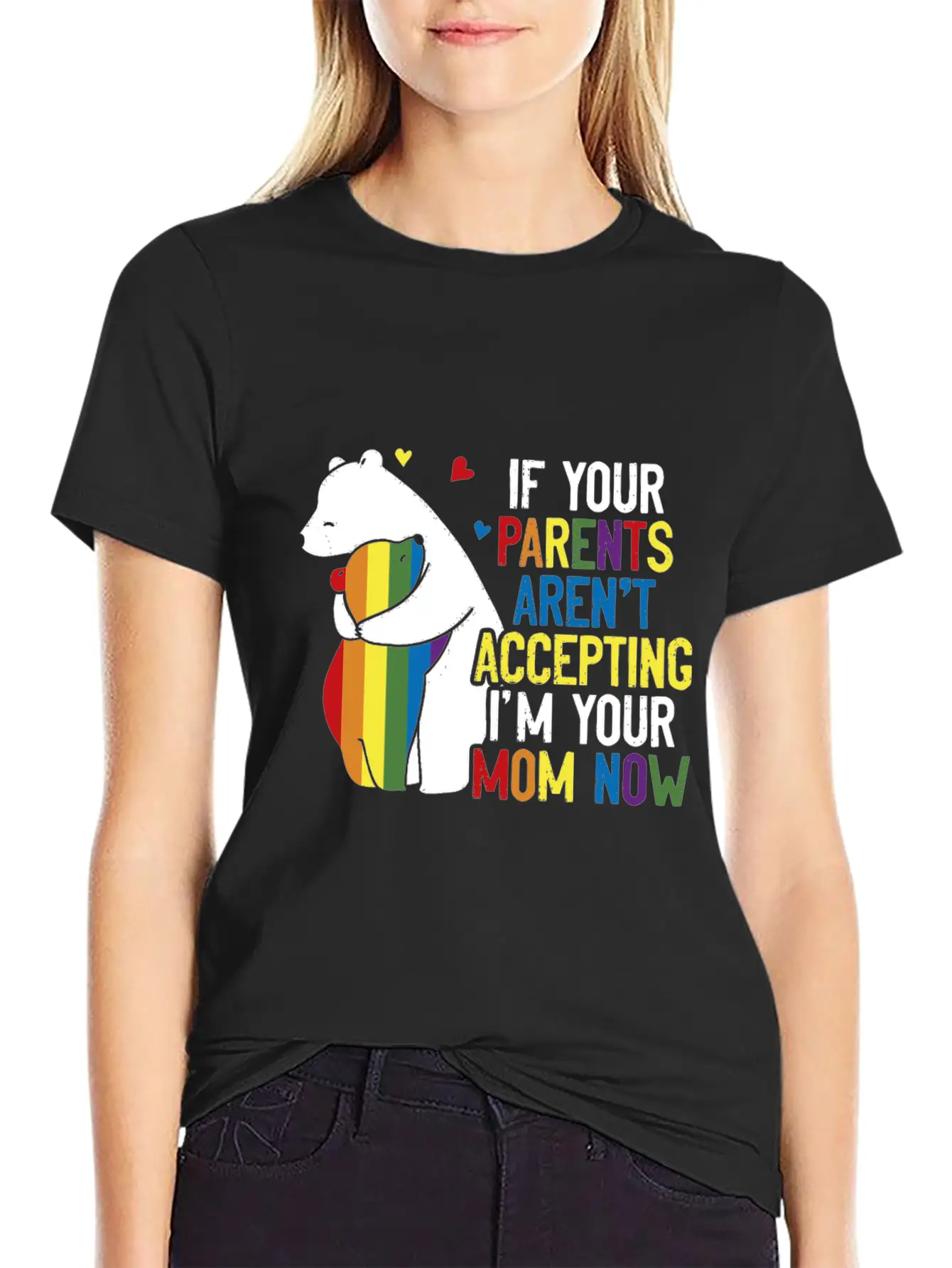 Parents Don't Accept I'm Your Mom Now - LGBT Pride Classic Cotton Tee – Unisex Comfort For Any Season
