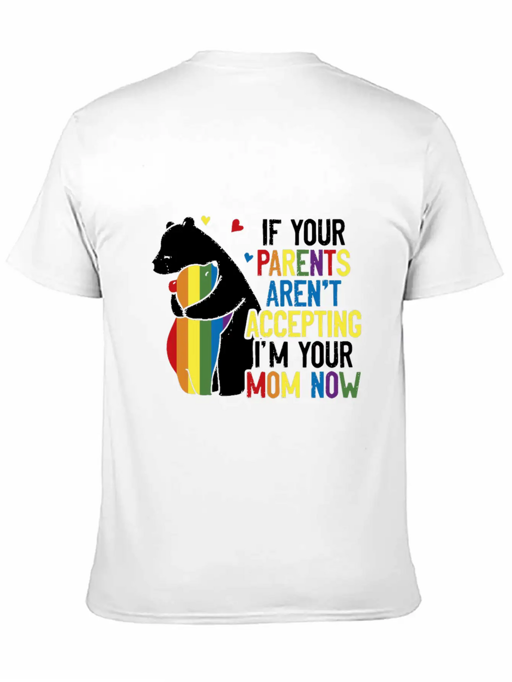 Parents Don't Accept I'm Your Mom Now - LGBT Pride Classic Cotton Tee – Unisex Comfort For Any Season