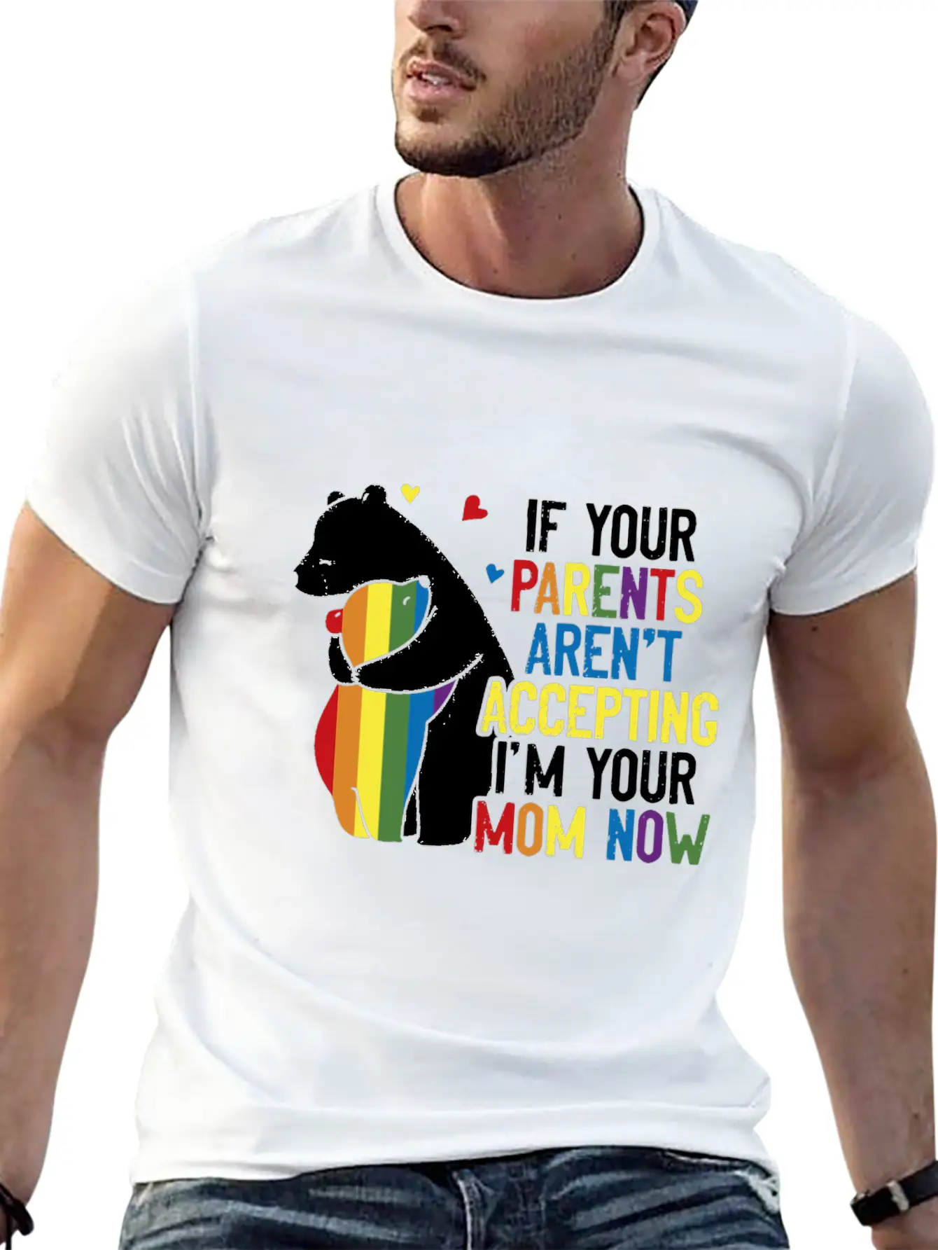 Parents Don't Accept I'm Your Mom Now - LGBT Pride Classic Cotton Tee – Unisex Comfort For Any Season