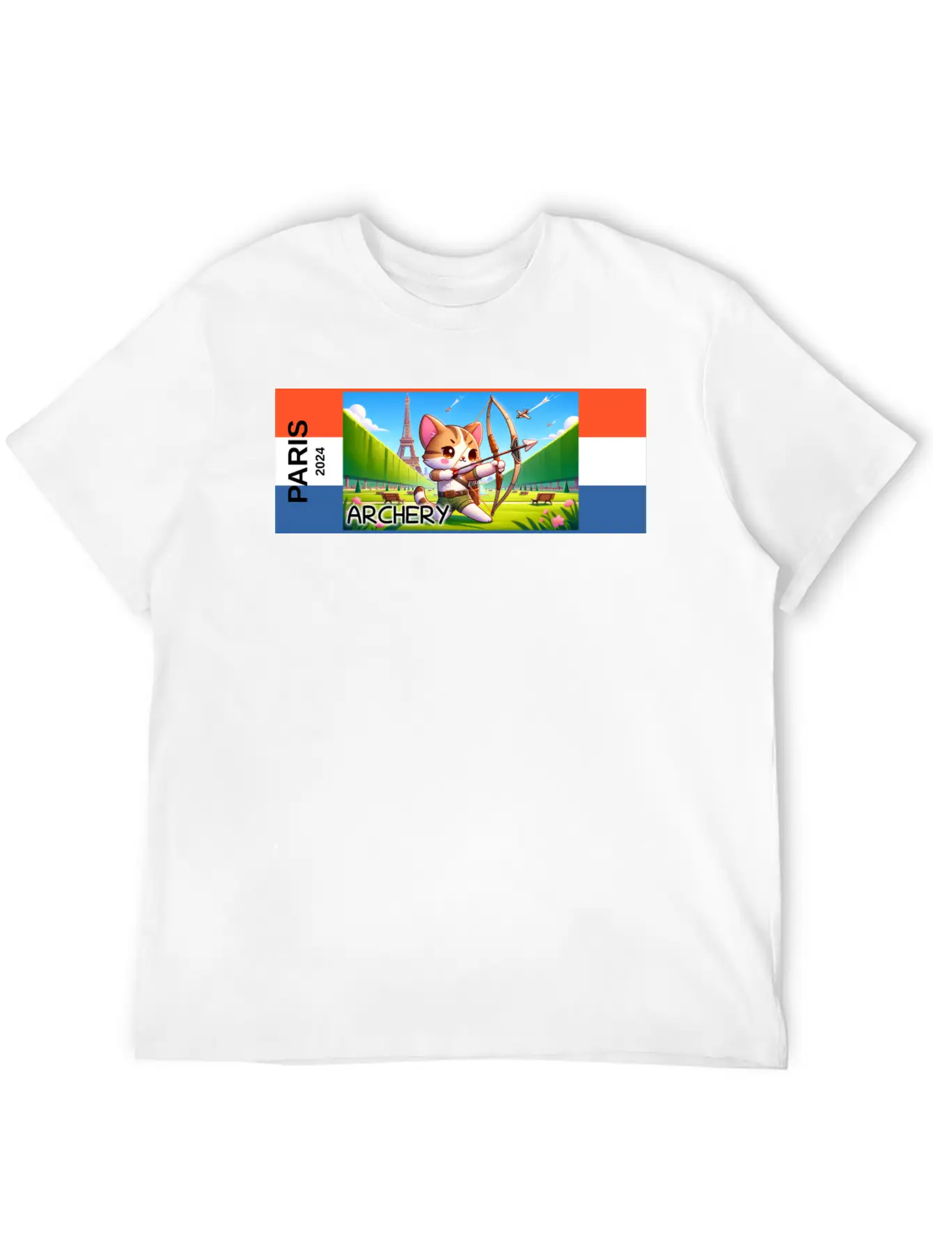 Paris - 2024 - Archery Breathable Graphic T-Shirt – Perfect For Casual Days