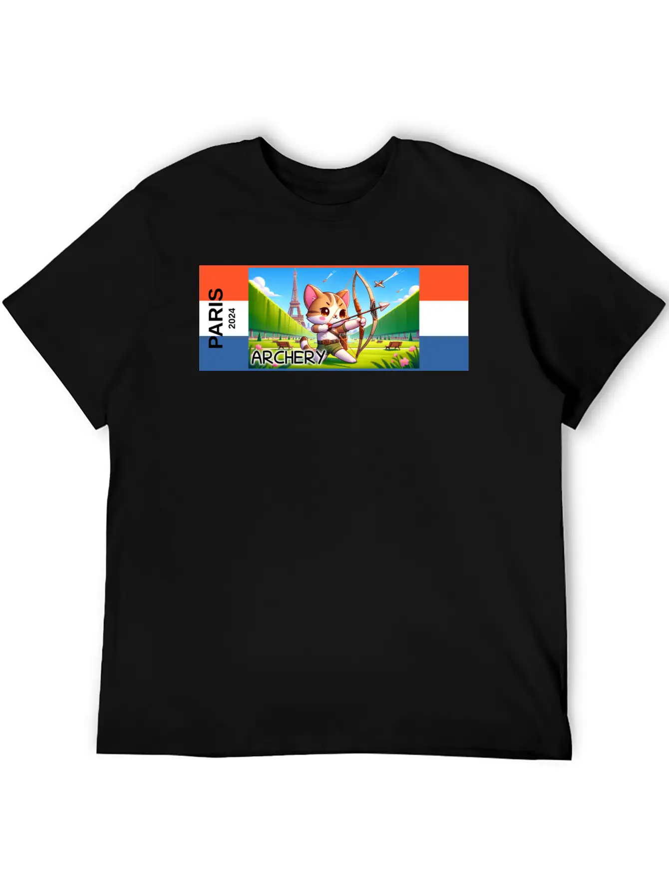 Paris - 2024 - Archery Breathable Graphic T-Shirt – Perfect For Casual Days