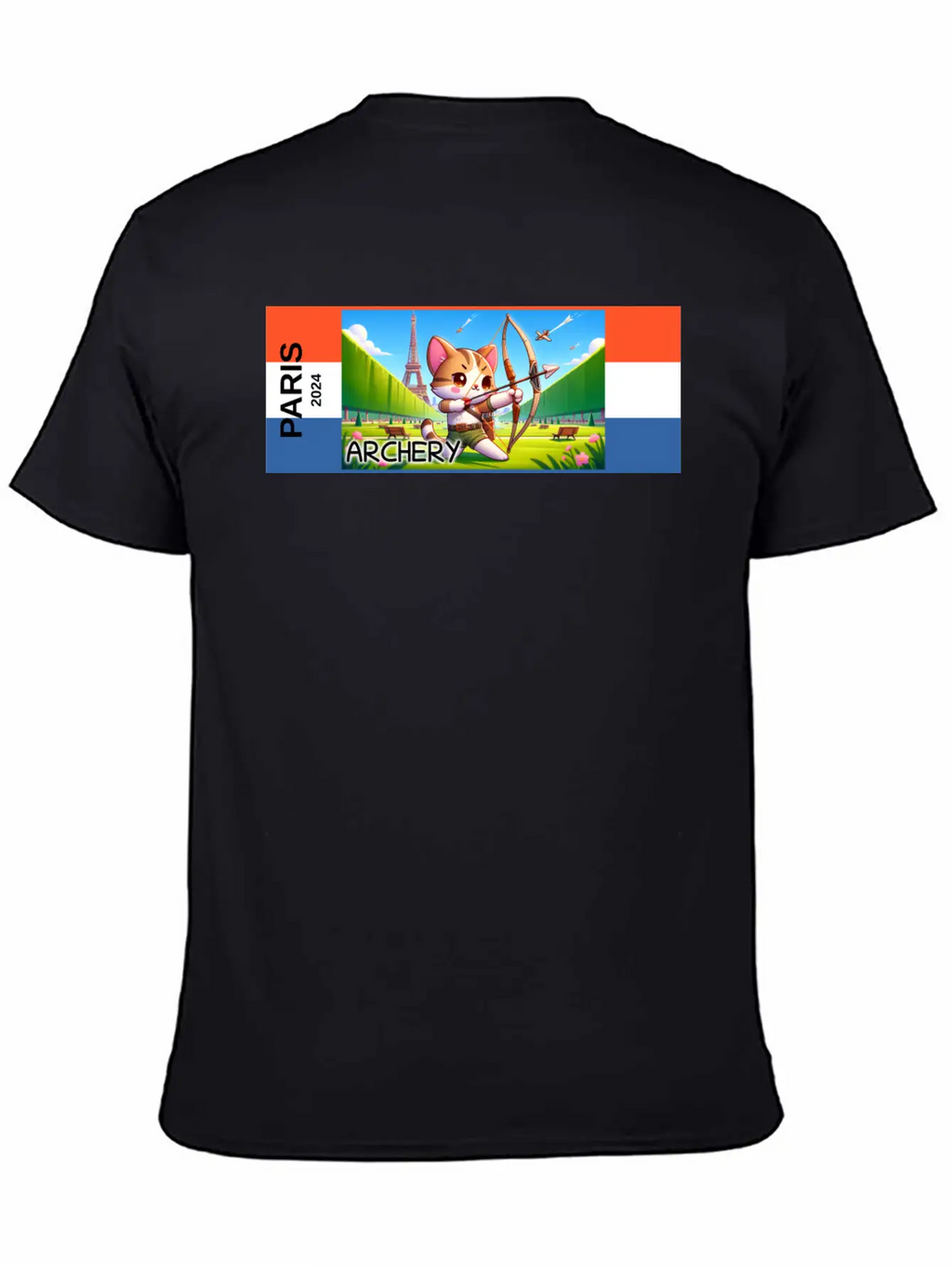 Paris - 2024 - Archery Breathable Graphic T-Shirt – Perfect For Casual Days
