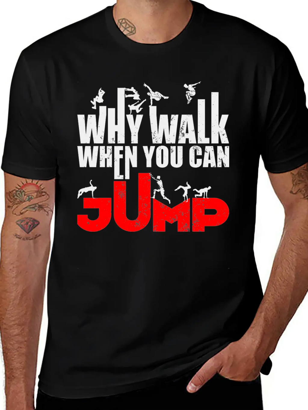 Parkour Athlete Sports Runner Freerunning Essential Cotton Tee For Daily Outfits – Unisex Style