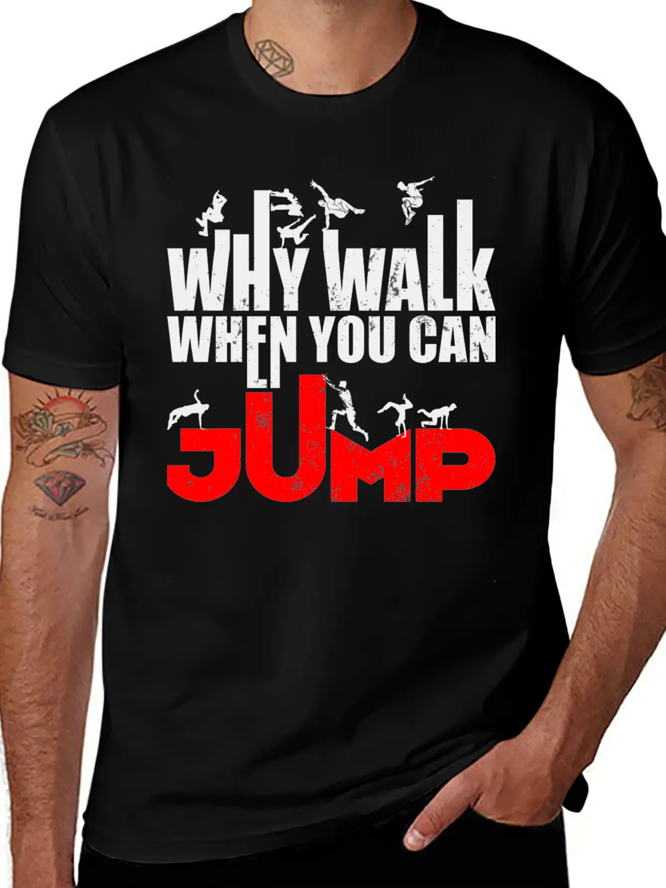 Parkour Athlete Sports Runner Freerunning Essential Cotton Tee For Daily Outfits – Unisex Style