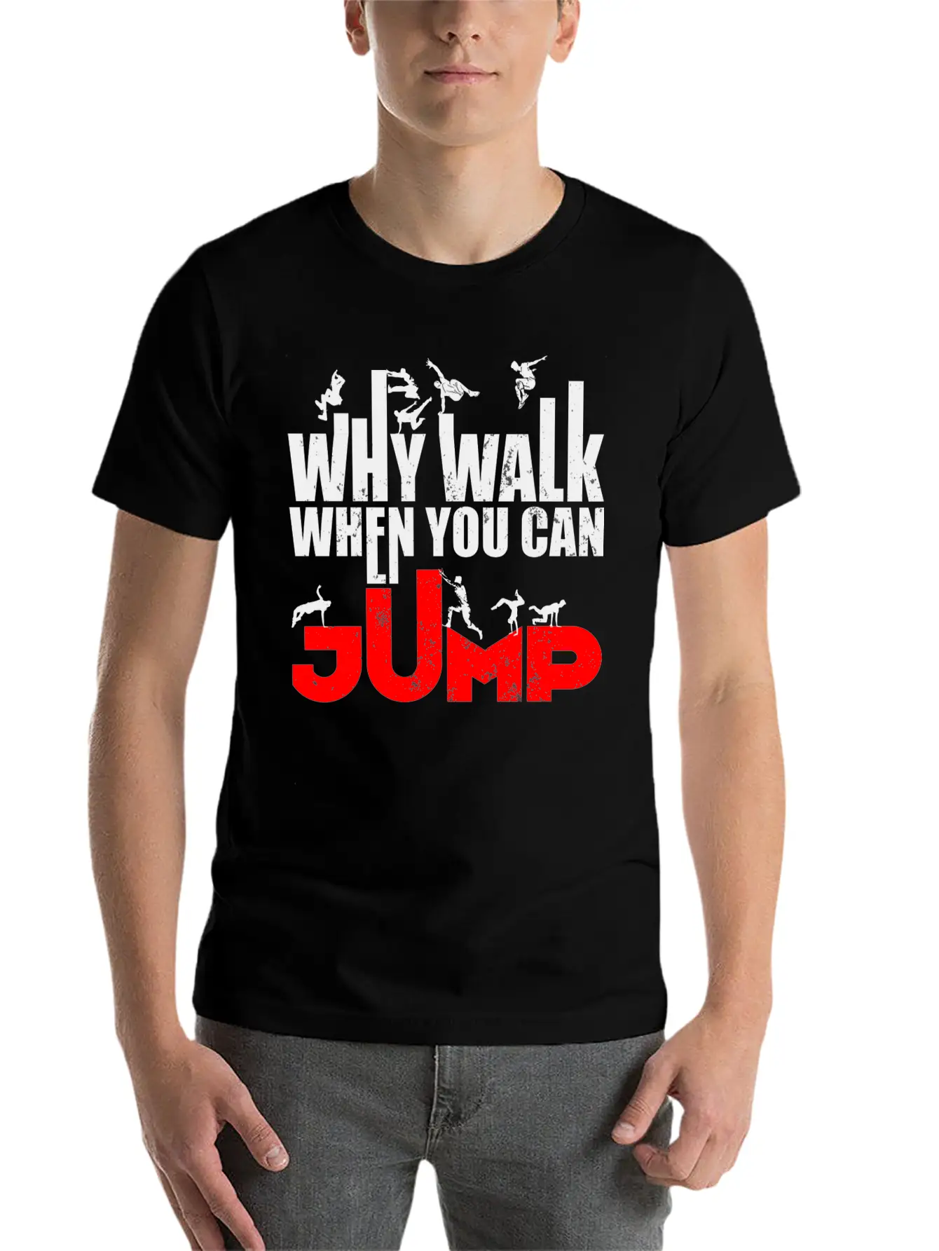 Parkour Athlete Sports Runner Freerunning Essential Cotton Tee For Daily Outfits – Unisex Style