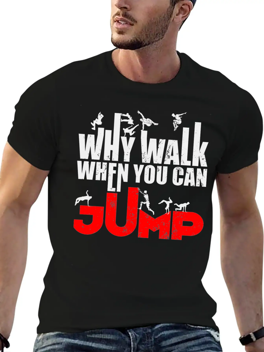 Parkour Athlete Sports Runner Freerunning Essential Cotton Tee For Daily Outfits – Unisex Style