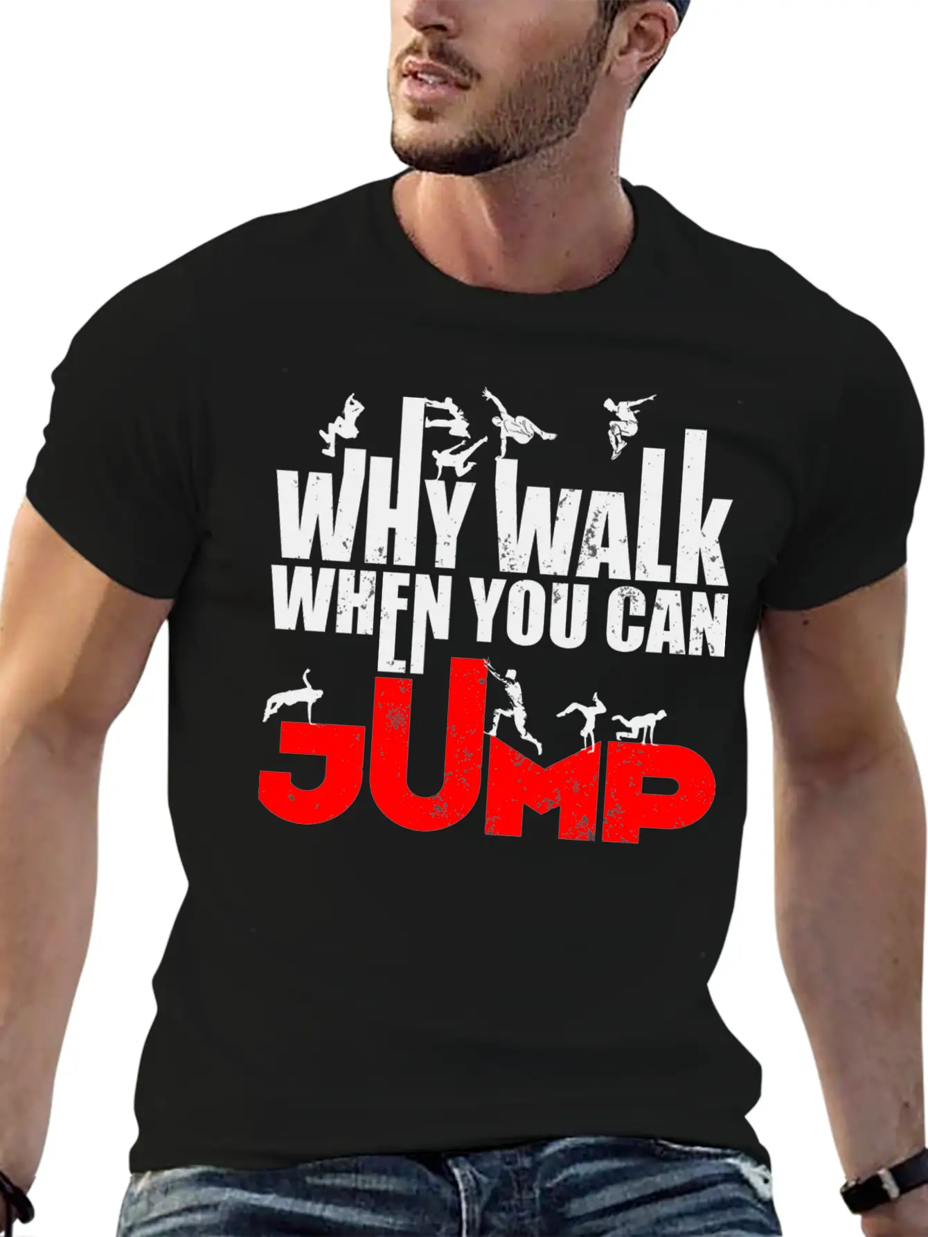 Parkour Athlete Sports Runner Freerunning Essential Cotton Tee For Daily Outfits – Unisex Style