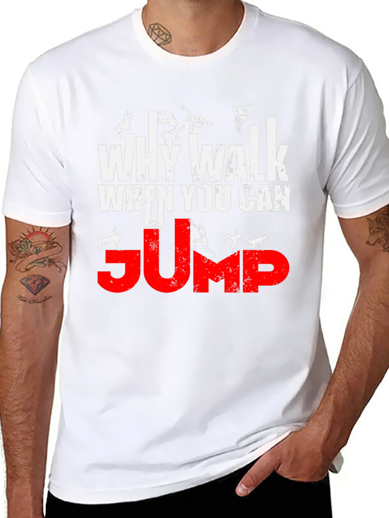 Parkour Athlete Sports Runner Freerunning Essential Cotton Tee For Daily Outfits – Unisex Style