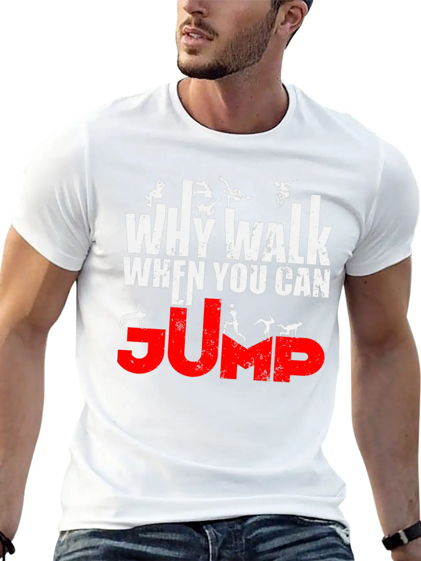 Parkour Athlete Sports Runner Freerunning Essential Cotton Tee For Daily Outfits – Unisex Style