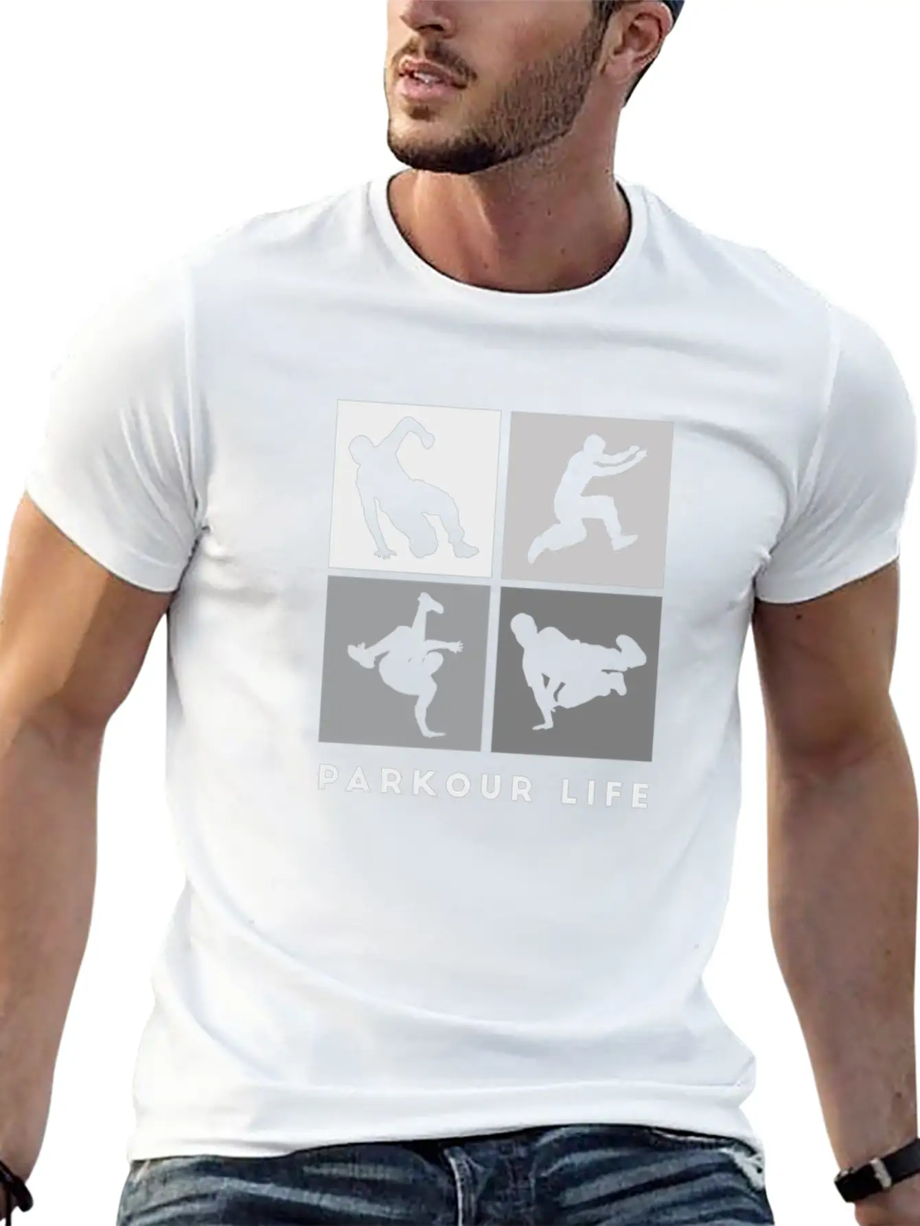 Parkour-Life Running Climber Freerunner Sports Essential Cotton Tee For Daily Outfits – Unisex Style