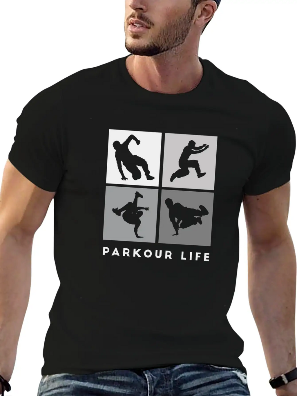 Parkour-Life Running Climber Freerunner Sports Essential Cotton Tee For Daily Outfits – Unisex Style
