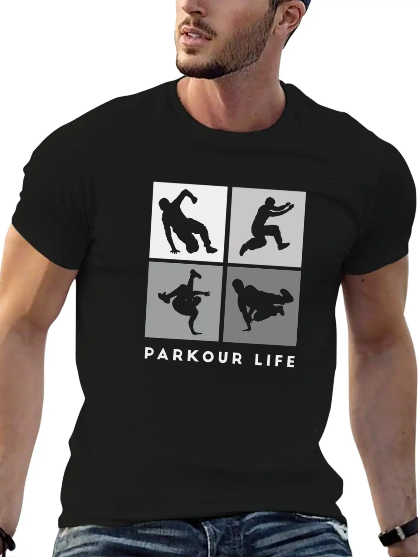 Parkour-Life Running Climber Freerunner Sports Essential Cotton Tee For Daily Outfits – Unisex Style