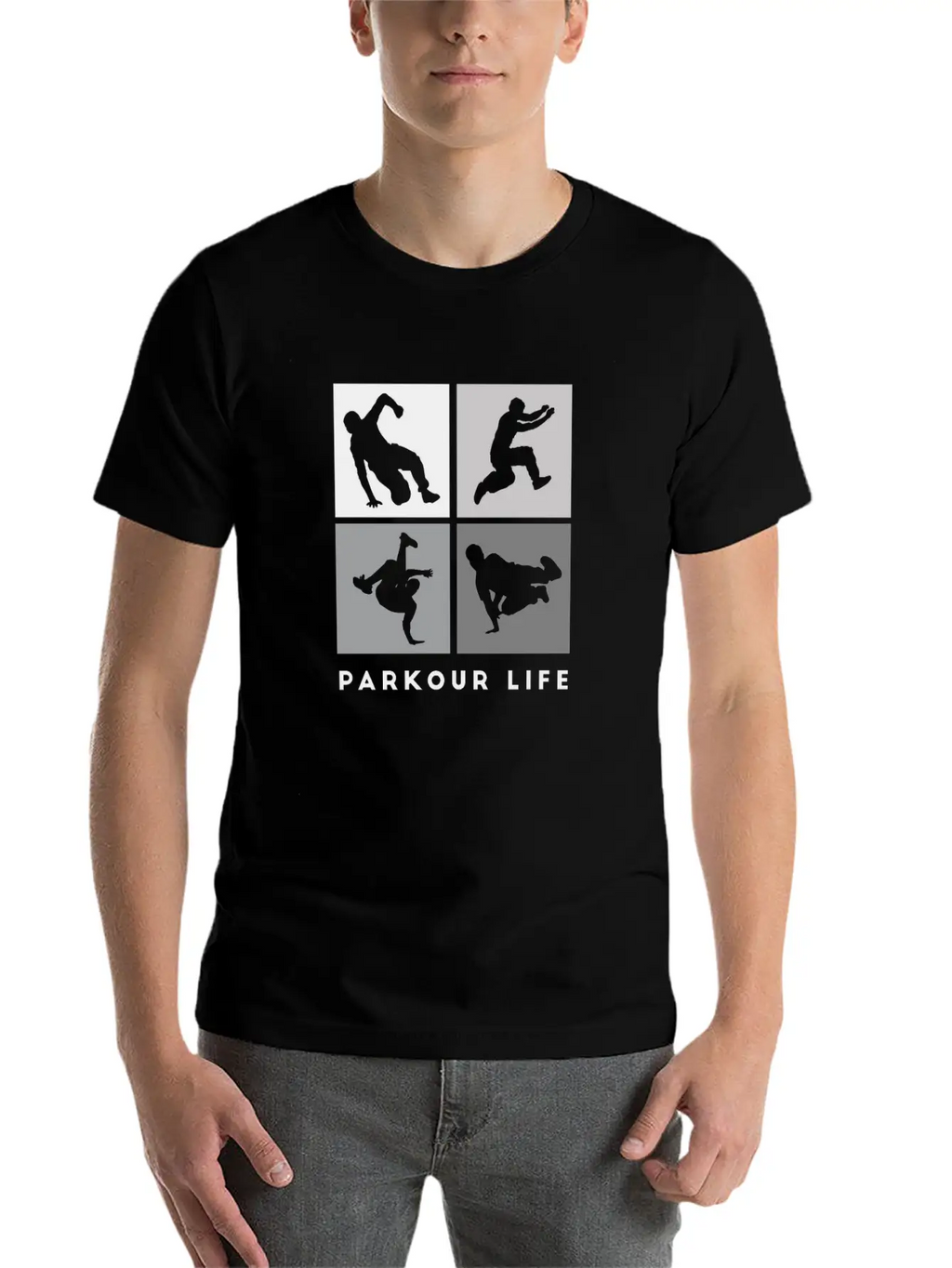 Parkour-Life Running Climber Freerunner Sports Essential Cotton Tee For Daily Outfits – Unisex Style