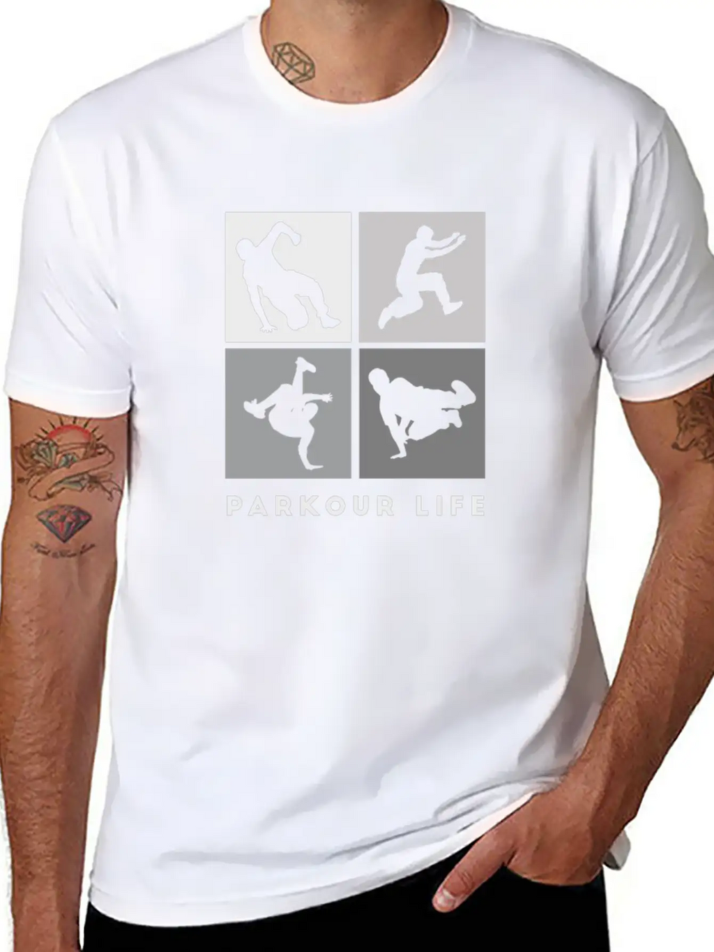Parkour-Life Running Climber Freerunner Sports Essential Cotton Tee For Daily Outfits – Unisex Style