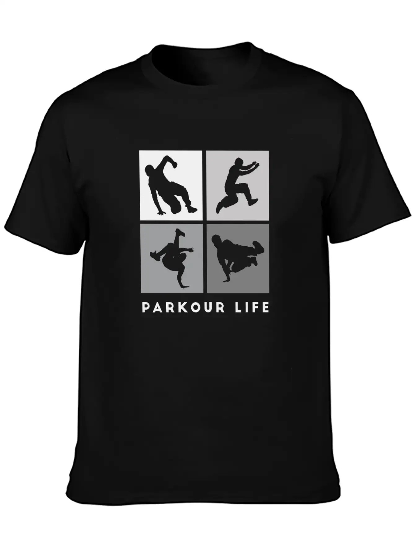Parkour-Life Running Climber Freerunner Sports Essential Cotton Tee For Daily Outfits – Unisex Style