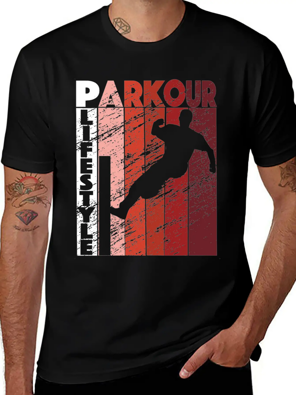 Parkour Lifestyle Retro Freerunning Urban Basic Graphic T-Shirt – Daily Comfort In Soft Cotton