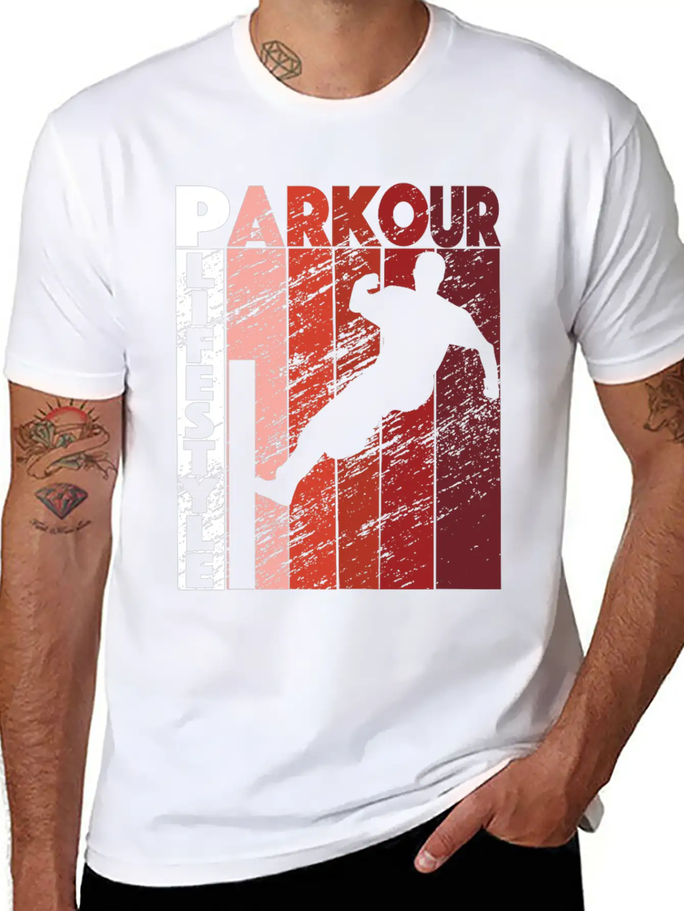 Parkour Lifestyle Retro Freerunning Urban Basic Graphic T-Shirt – Daily Comfort In Soft Cotton