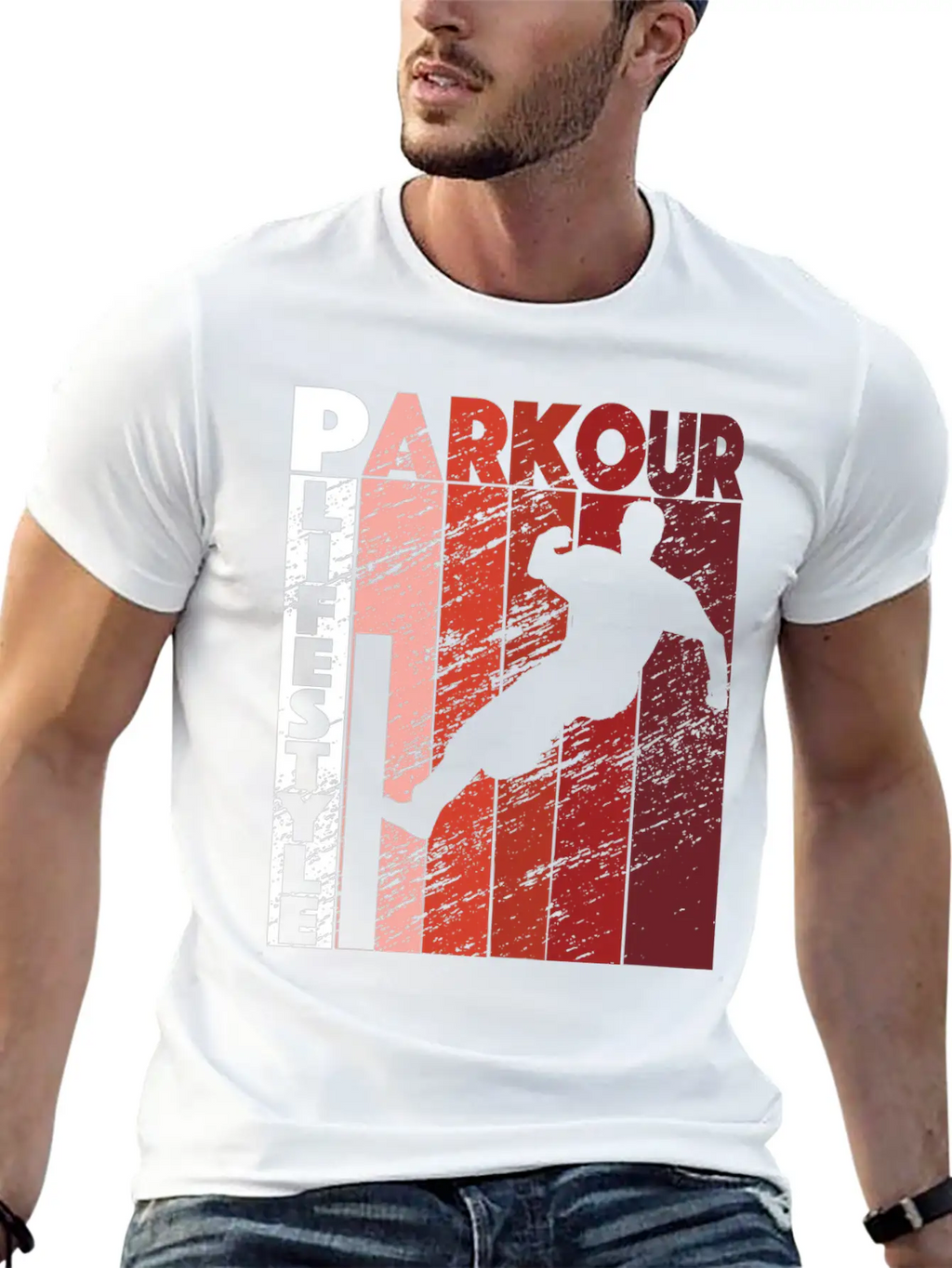 Parkour Lifestyle Retro Freerunning Urban Basic Graphic T-Shirt – Daily Comfort In Soft Cotton