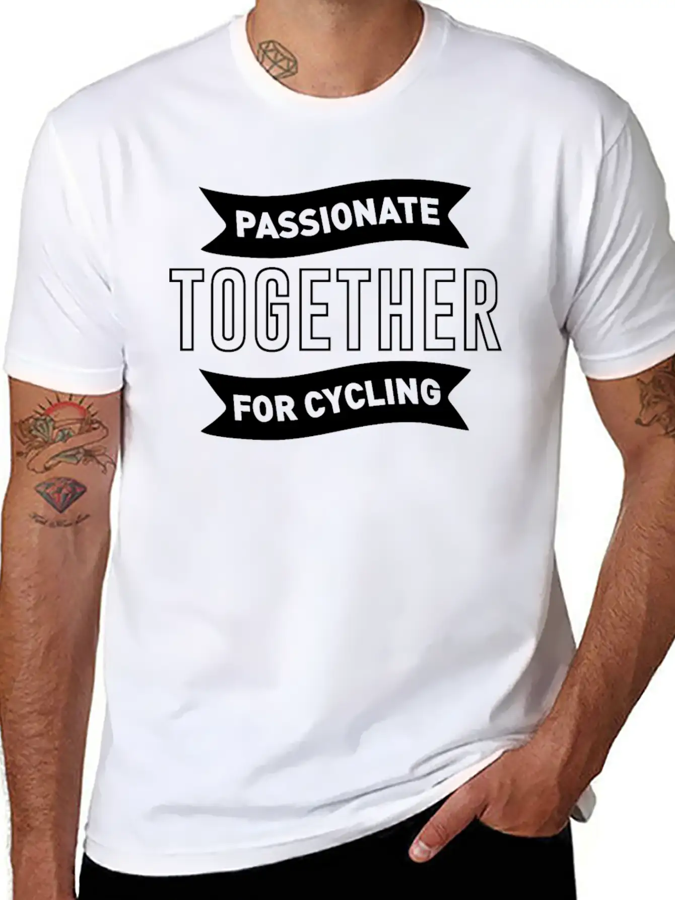 Passionate Together For Cycling Live Life On Wheel Breathable Graphic T-Shirt – Perfect For Casual Days